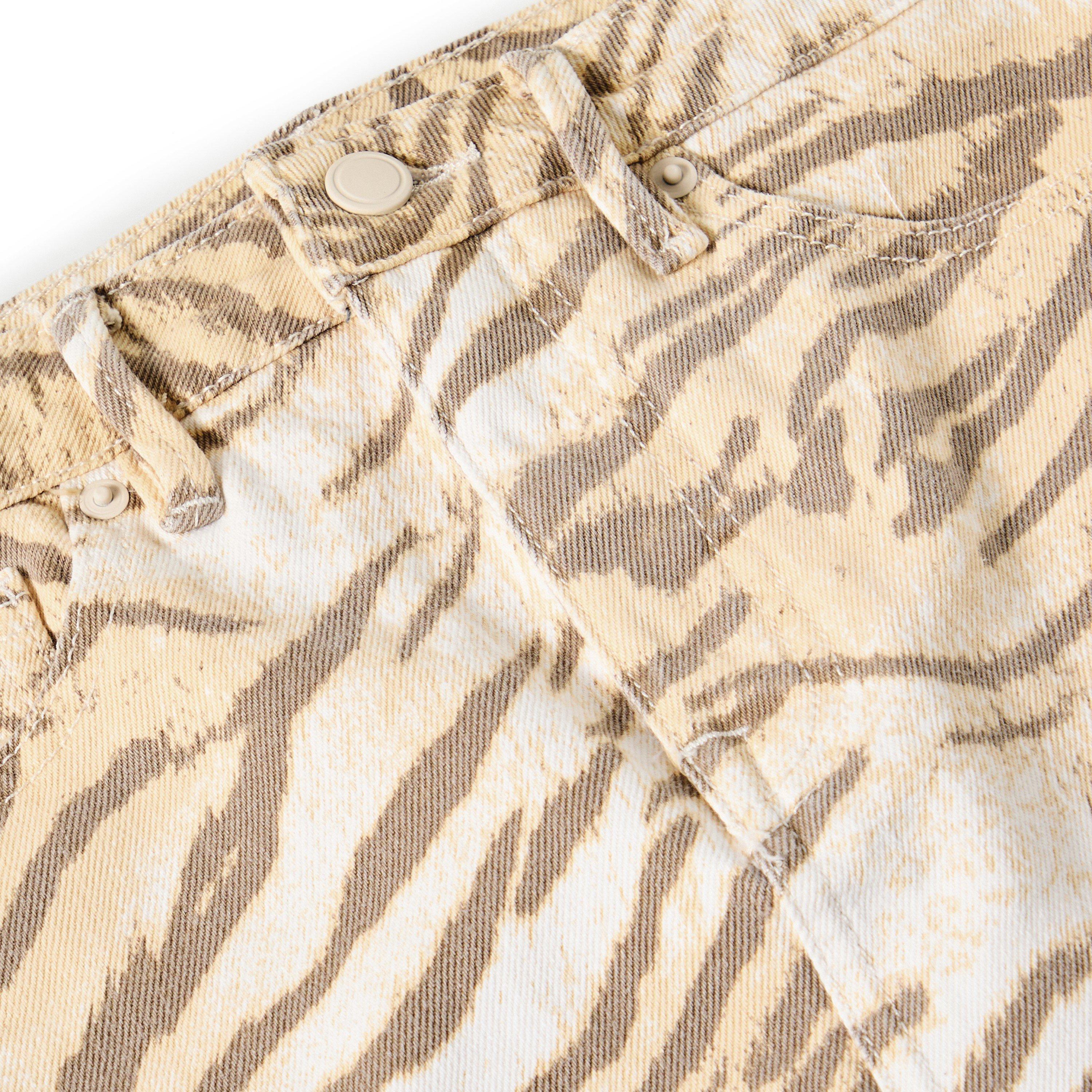 brown tiger - Good American - Women's Denim Skirt - 5