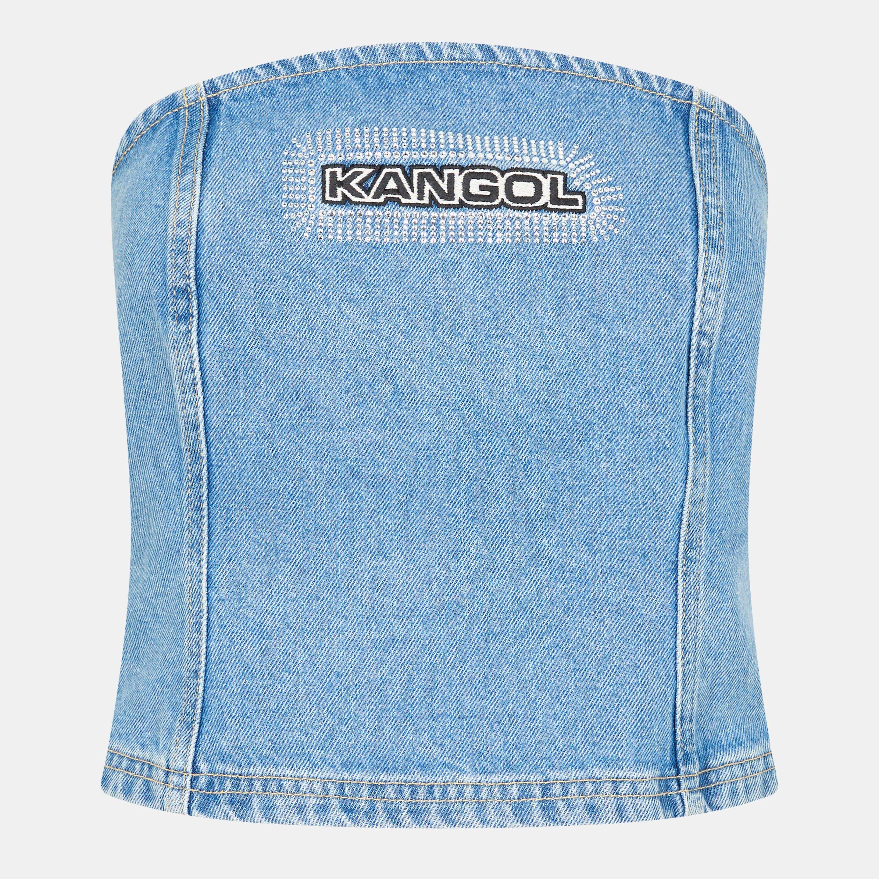 Blue - Kangol - Women's Denim Bandeau Top - 1