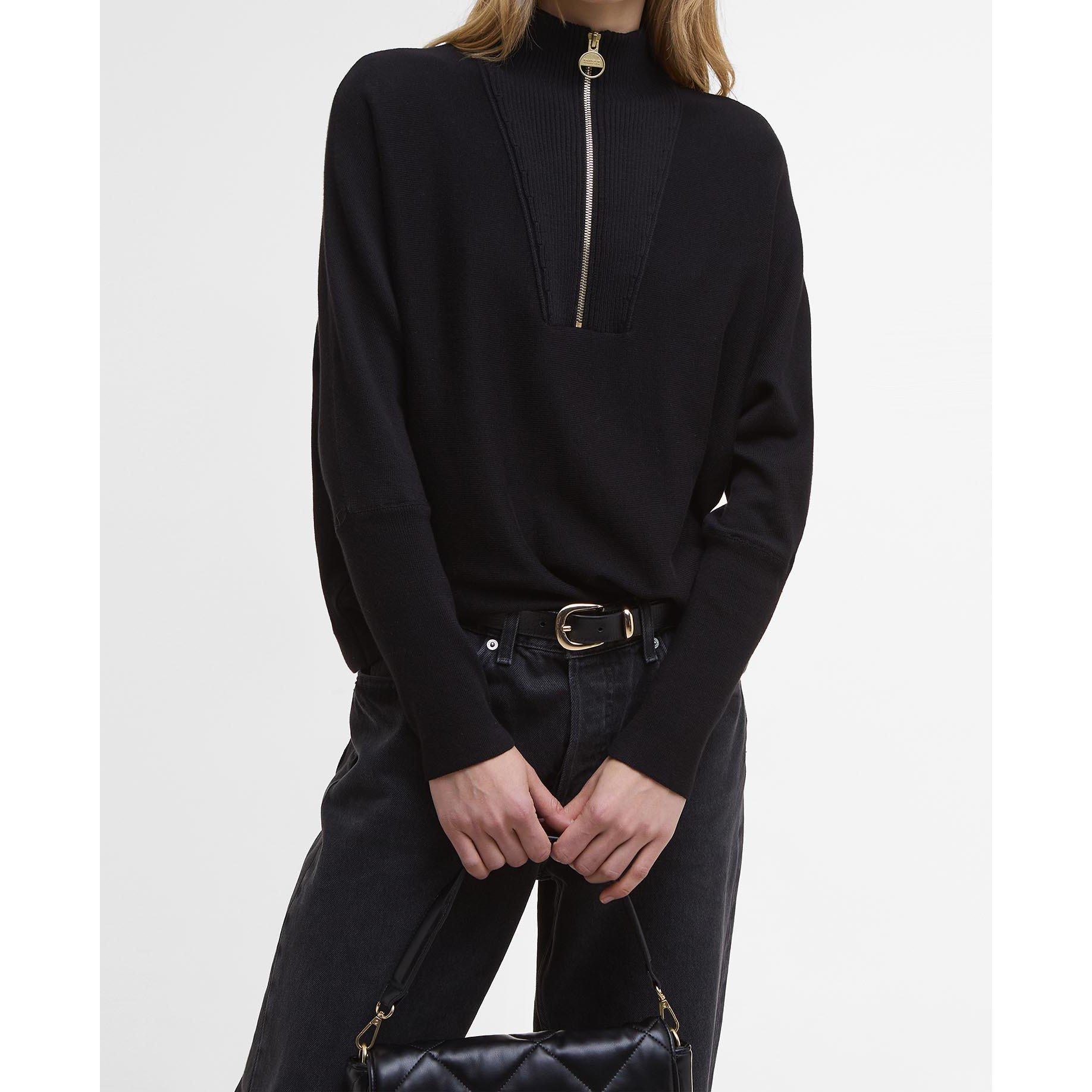 Black - Barbour International - Lola Knit Jumper - 5