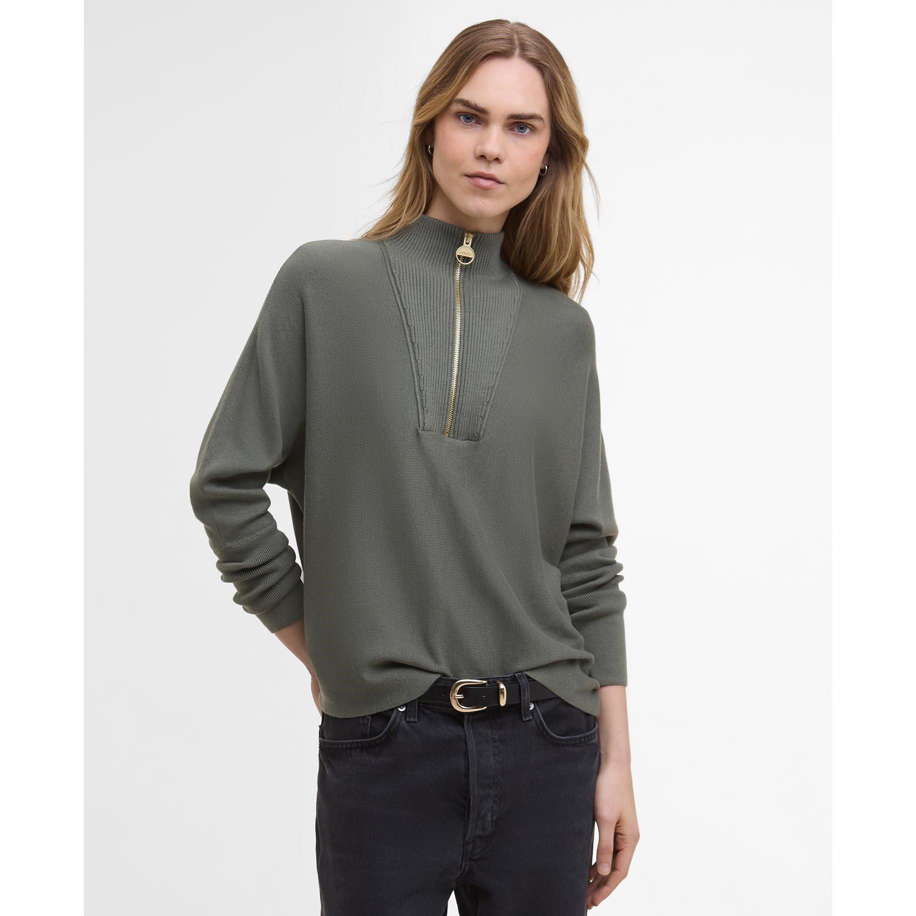 Dusky Khaki - Barbour International - Lola Knit Jumper - 2