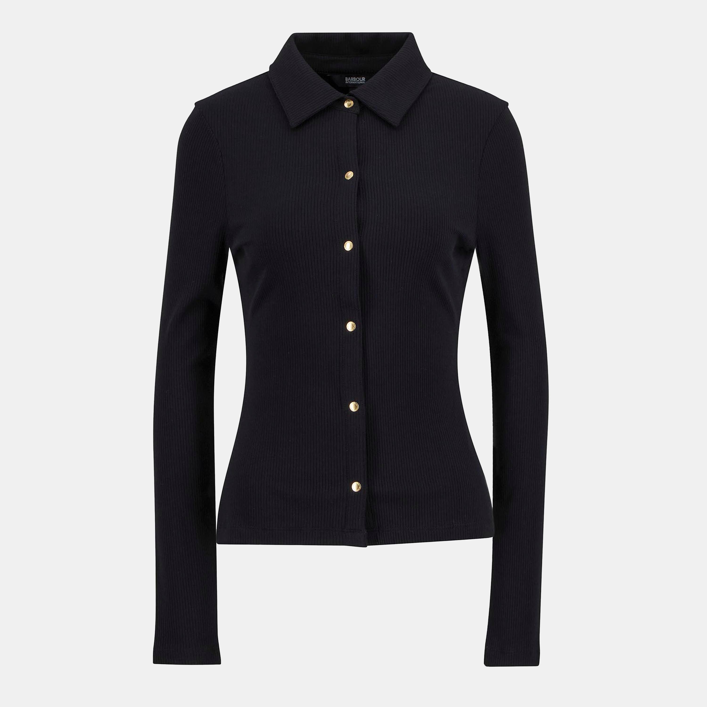 Barbour International Women's Chloe Ribbed Top - Black - 18 (2XL)