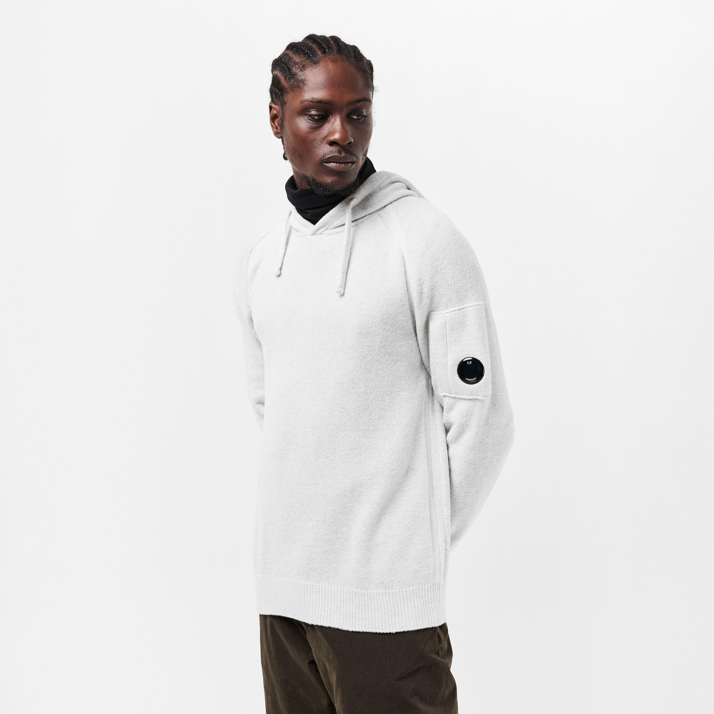 White Melng M12 - CP Company - Men's Lens Knitted Crew Neck Jumper - 3