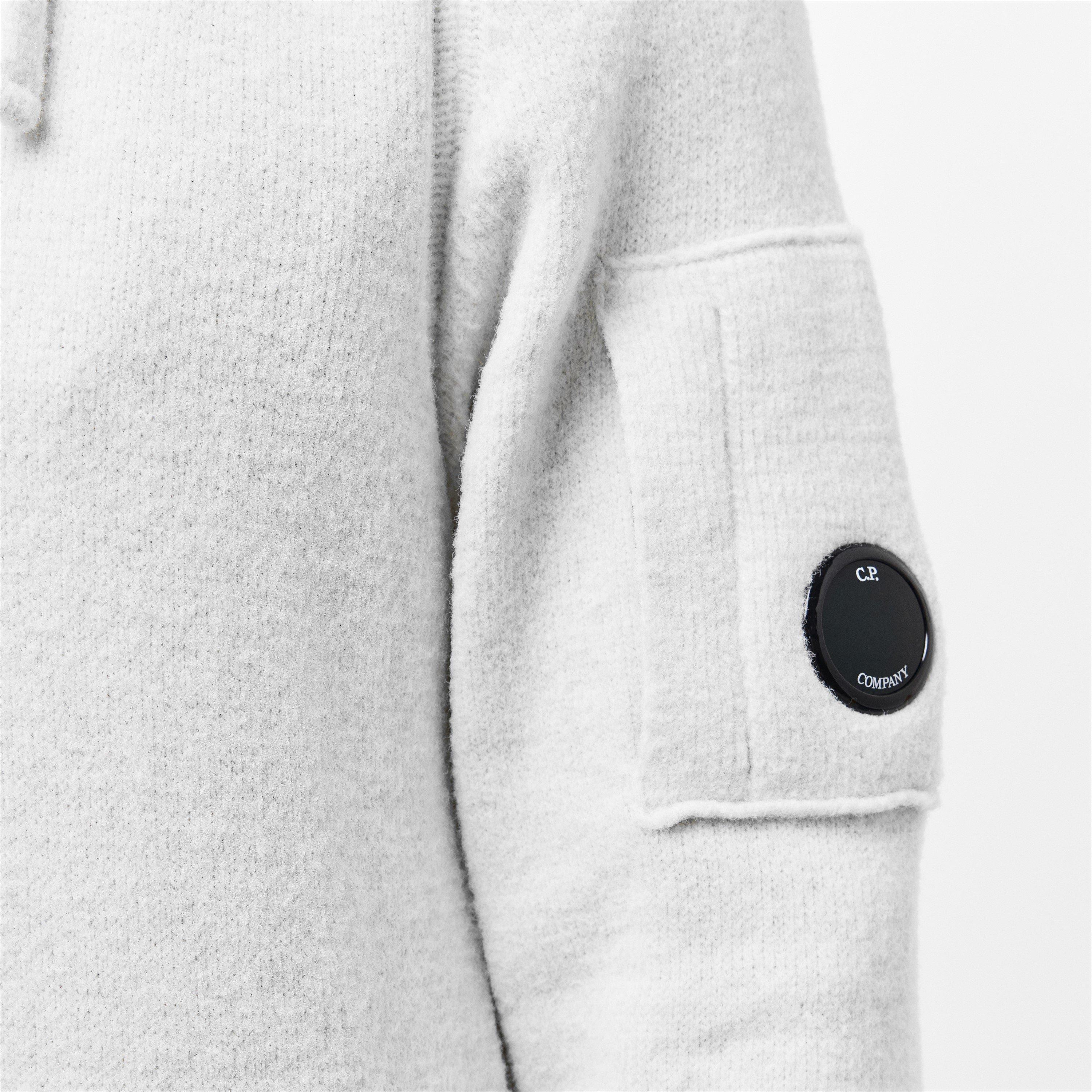 White Melng M12 - CP Company - Men's Lens Knitted Crew Neck Jumper - 5