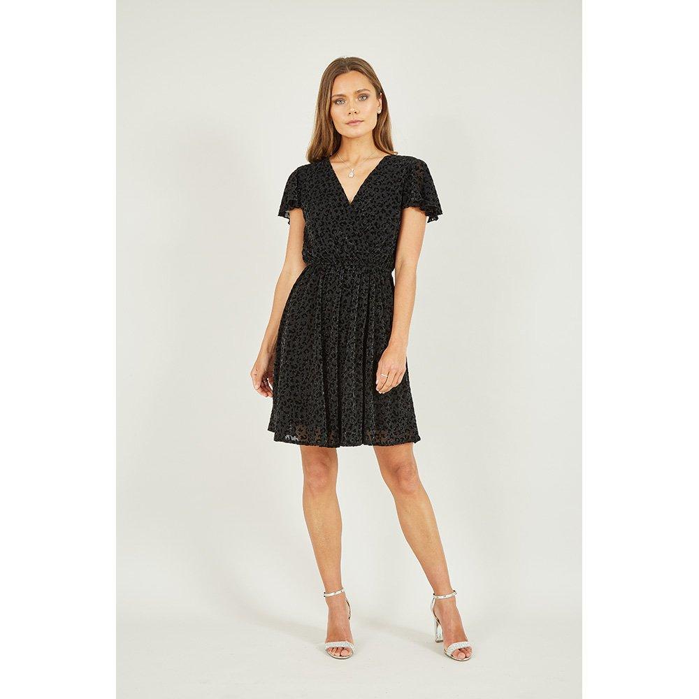 Black - Mela London - Women's Wrap Dress - 2