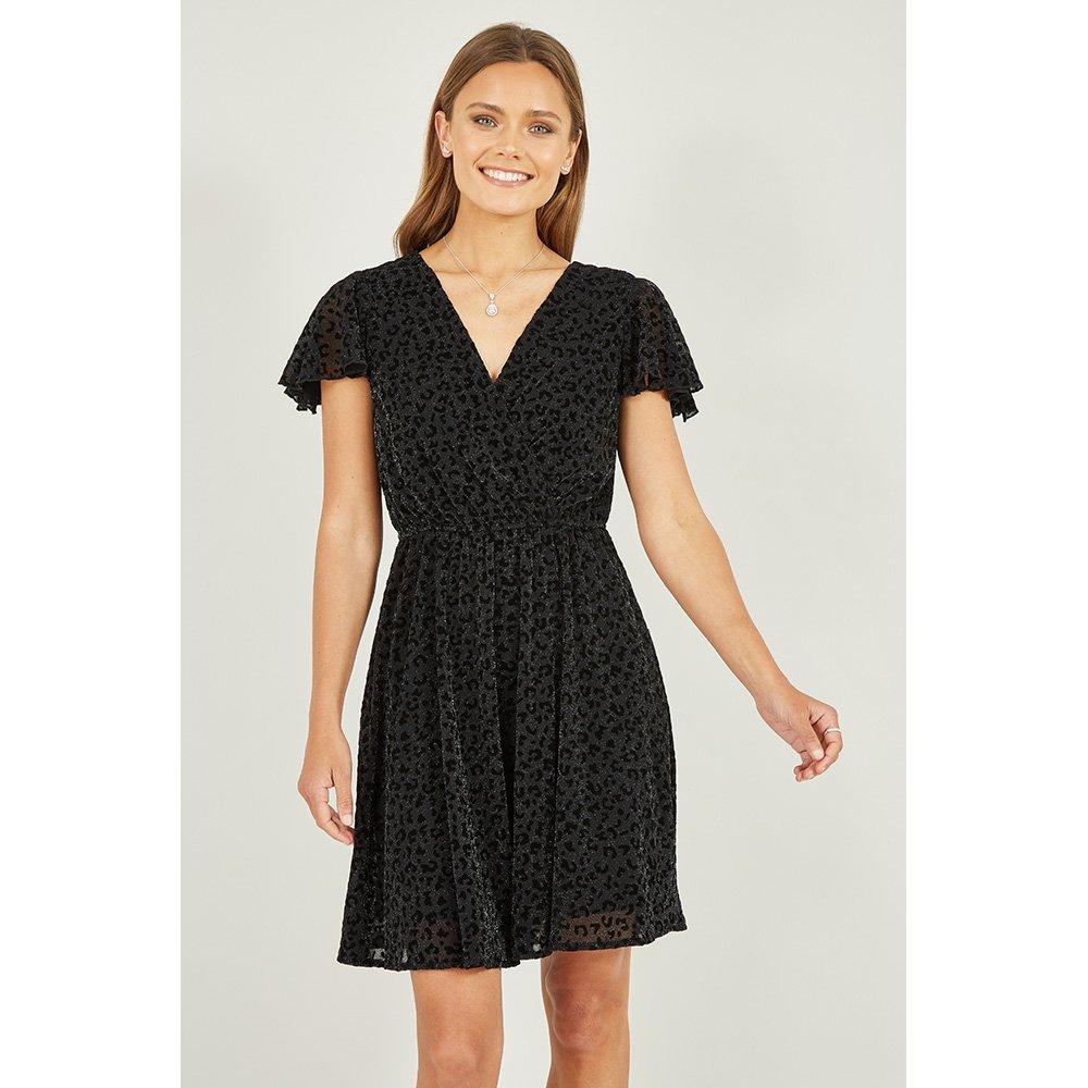 Black - Mela London - Women's Wrap Dress - 3