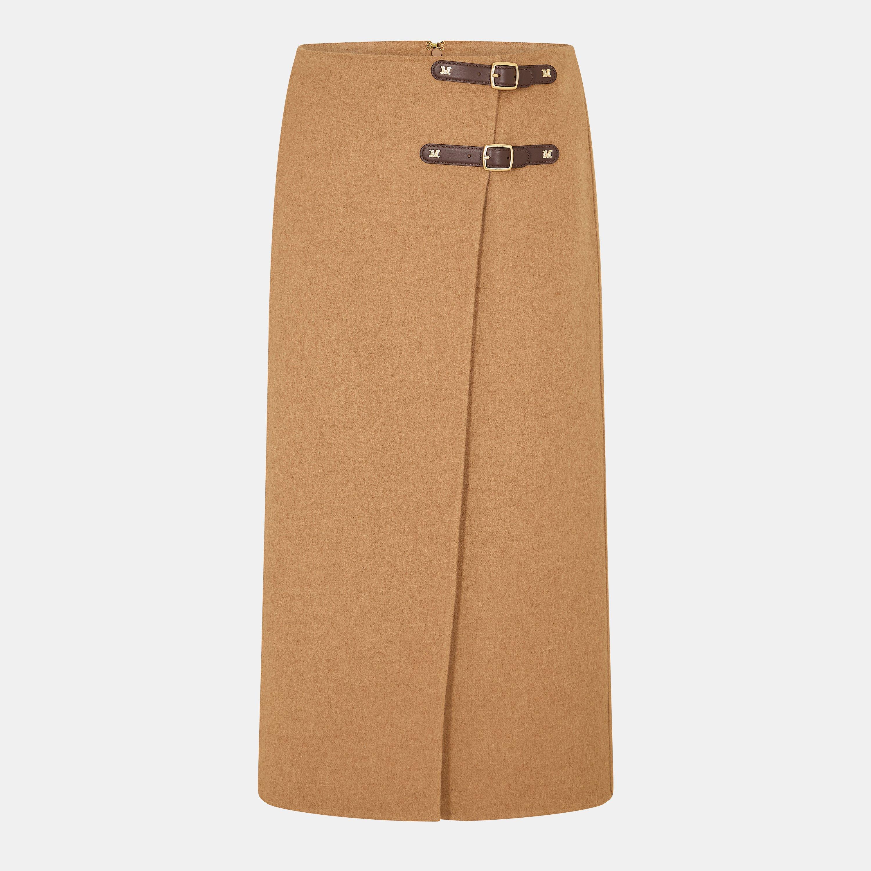 Max Mara Women's Curzio Tailored Midi Skirt - Camel - Size 44 (UK 12)