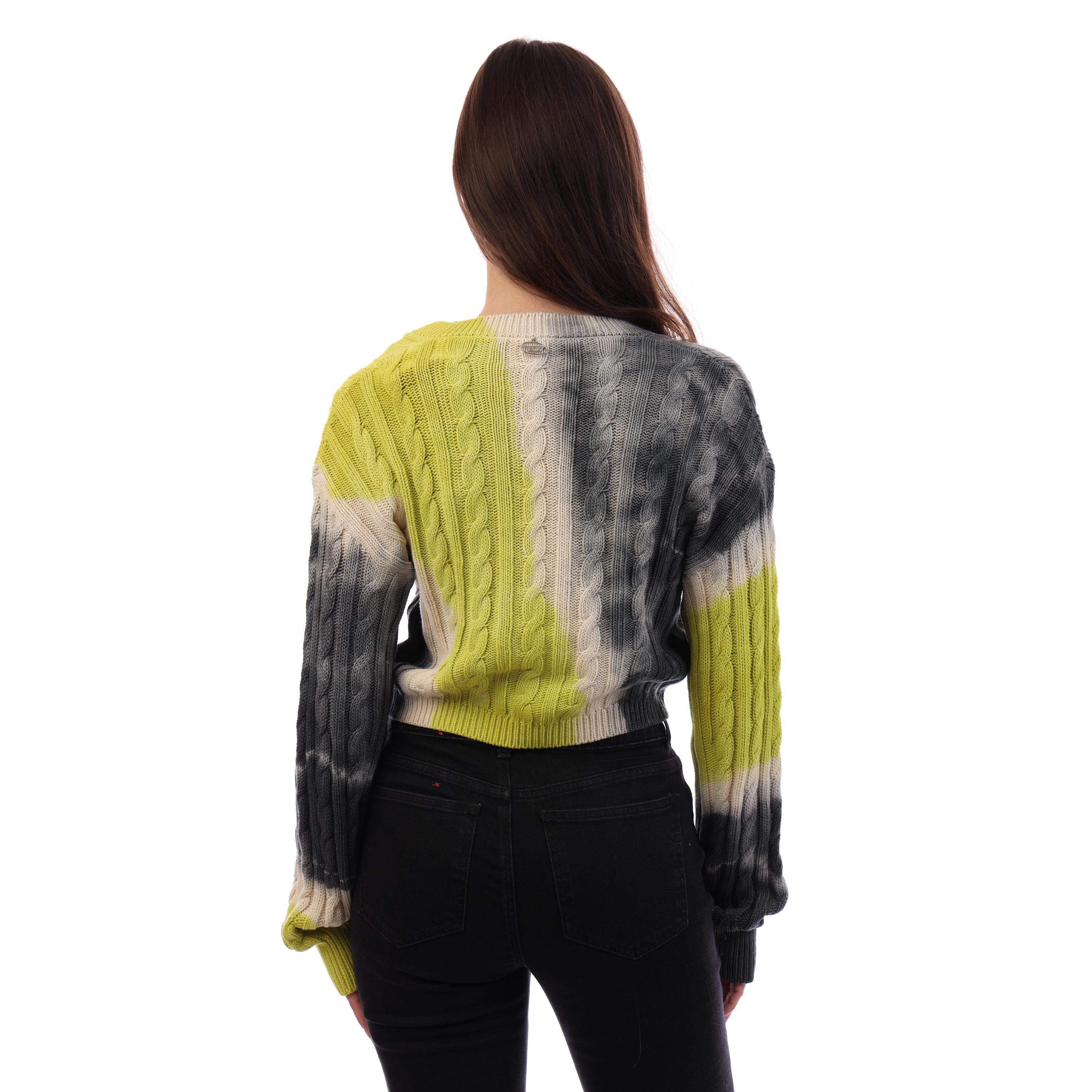 Yellow - Diesel - Women's Janel Maglia Knitted Hoodie - 4