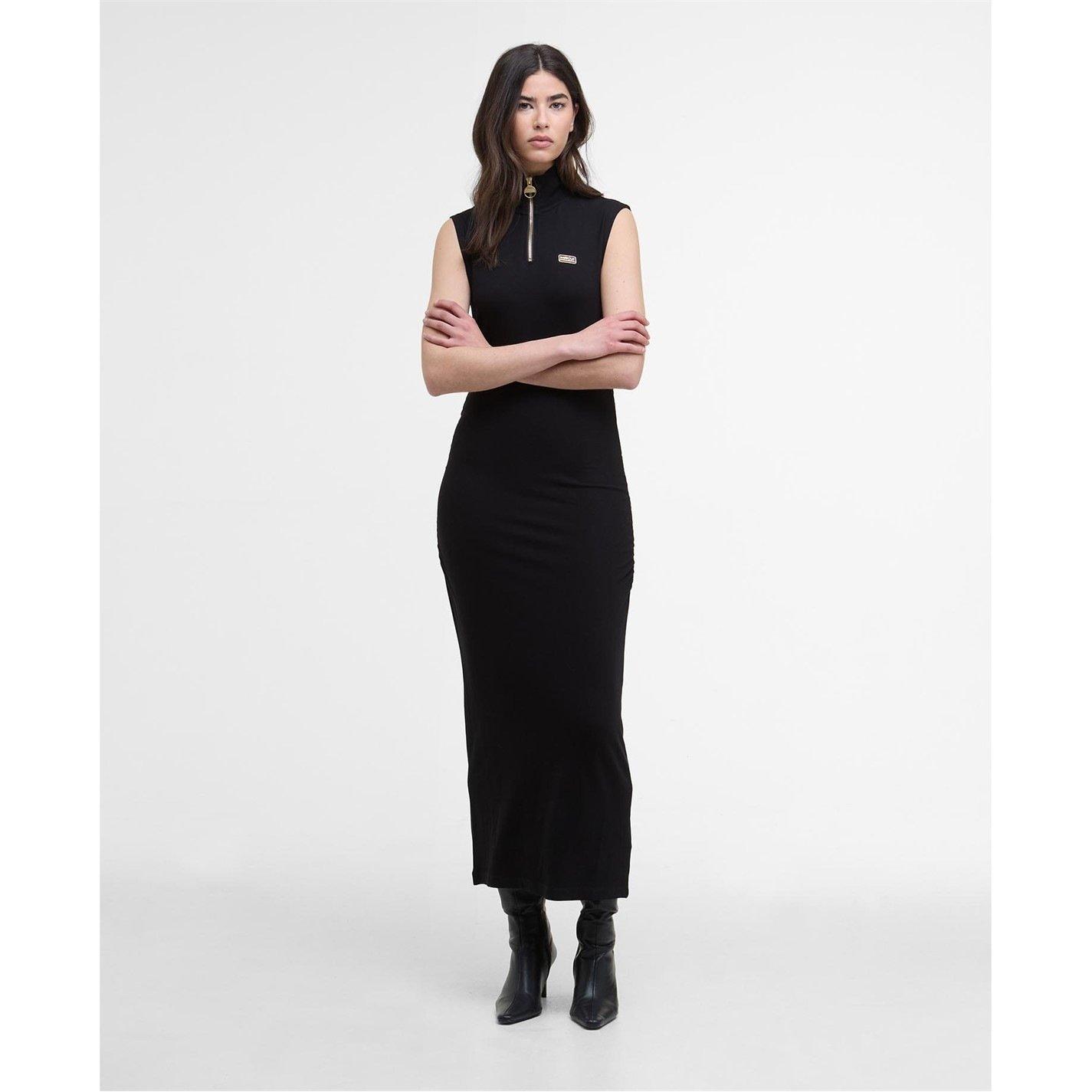Barbour International Women's Havana Midi Dress - Black - 16 (XL)