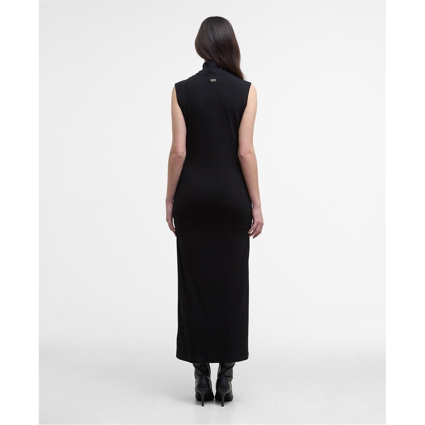 Black - Barbour International - Havana Midi Dress - 3