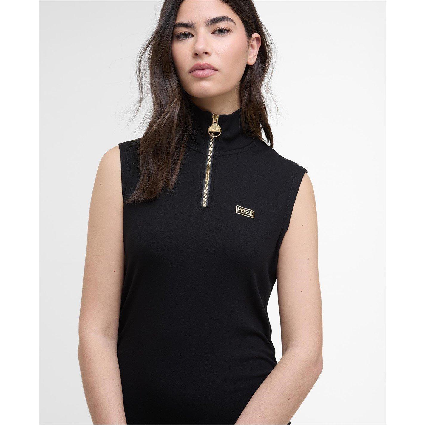 Black - Barbour International - Havana Midi Dress - 5