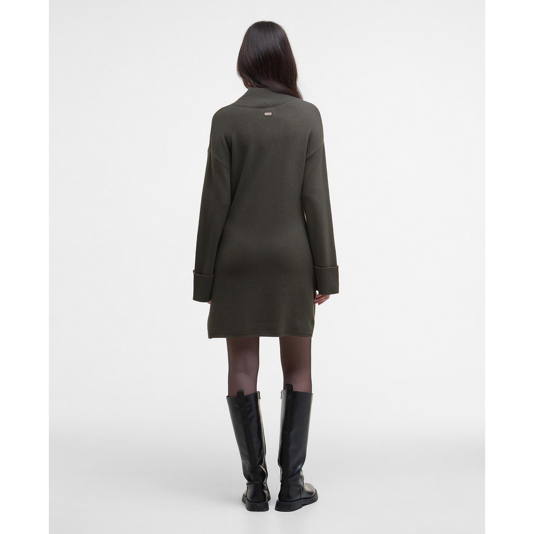 Dusty Khaki - Barbour International - Lana Knitted Mini Dress - 3