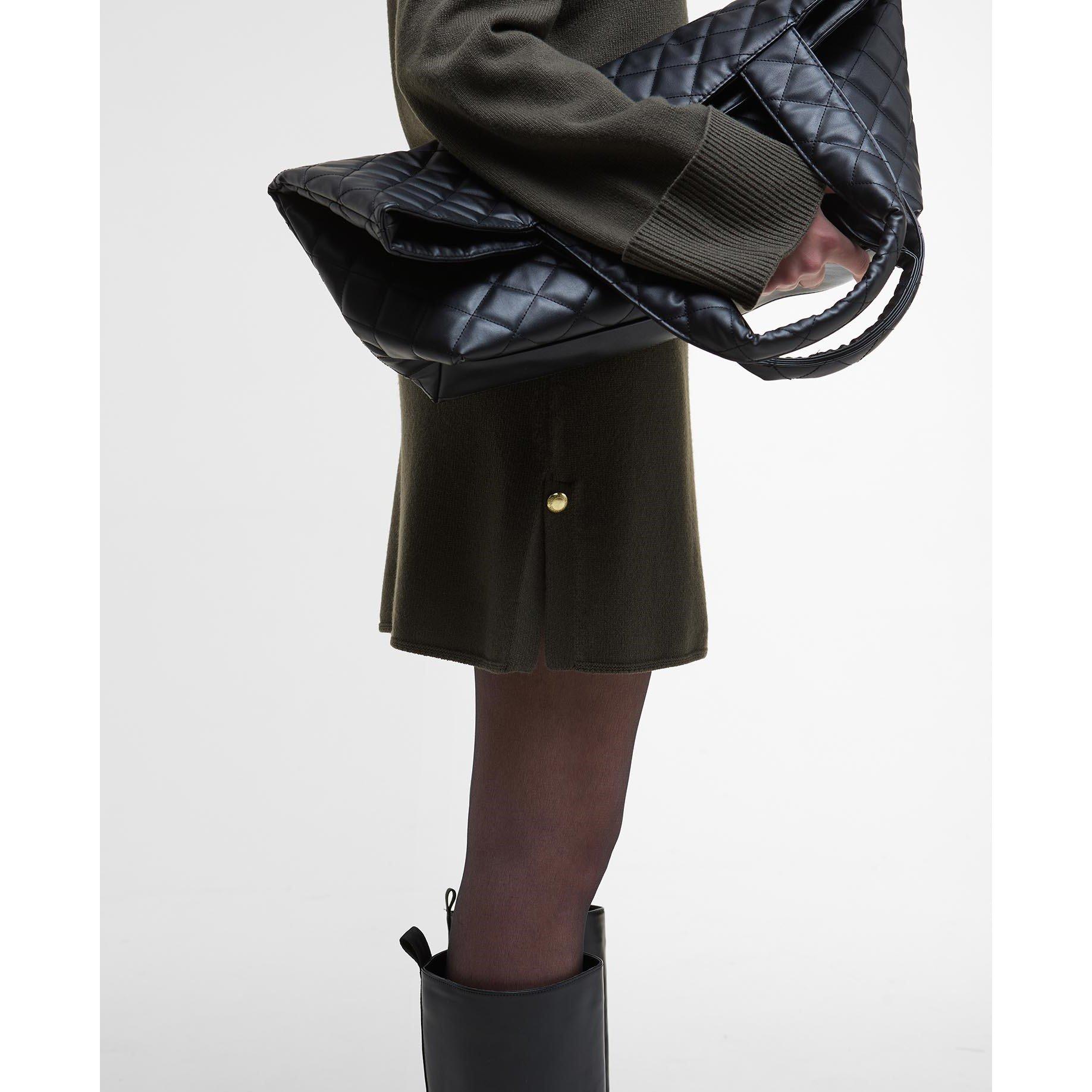 Dusty Khaki - Barbour International - Lana Knitted Mini Dress - 5