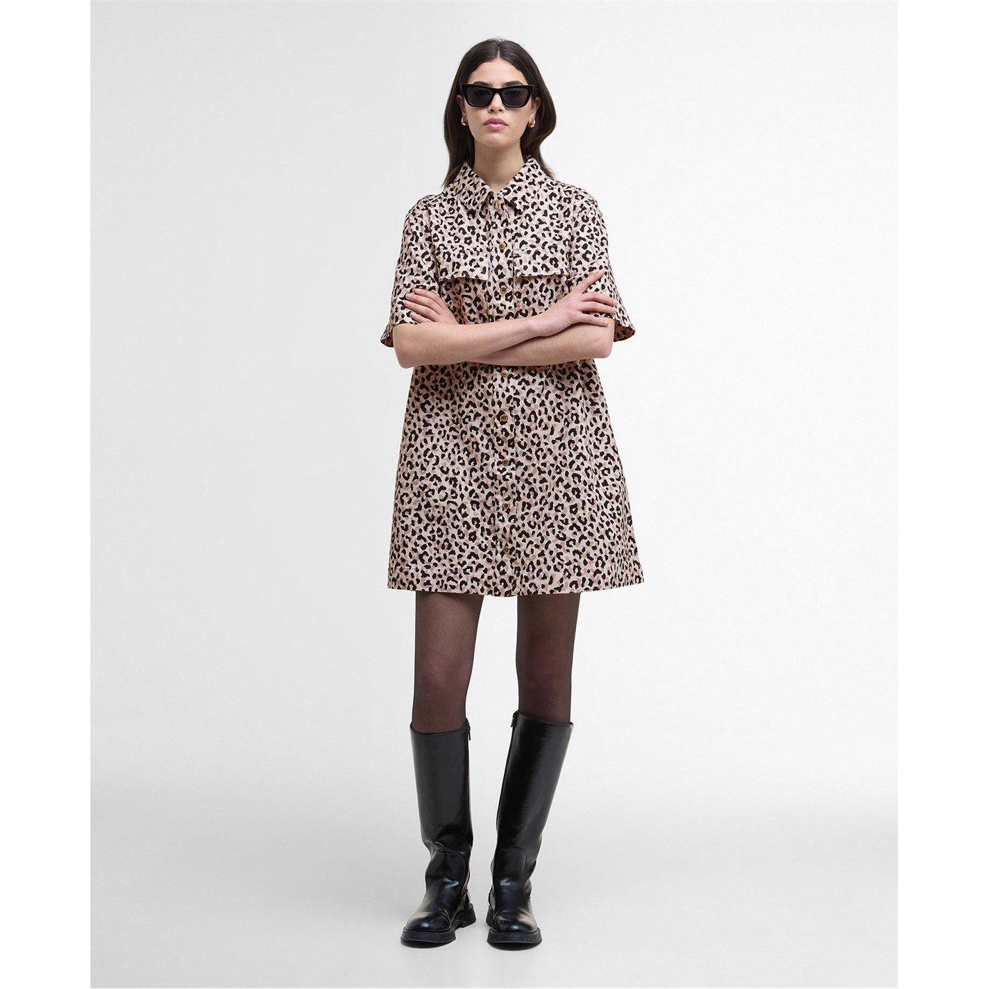 Barbour International Harley Printed Mini Dress - Multi - Size 12 (M)