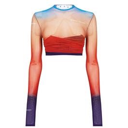 Off White Off White Blur Crop Top