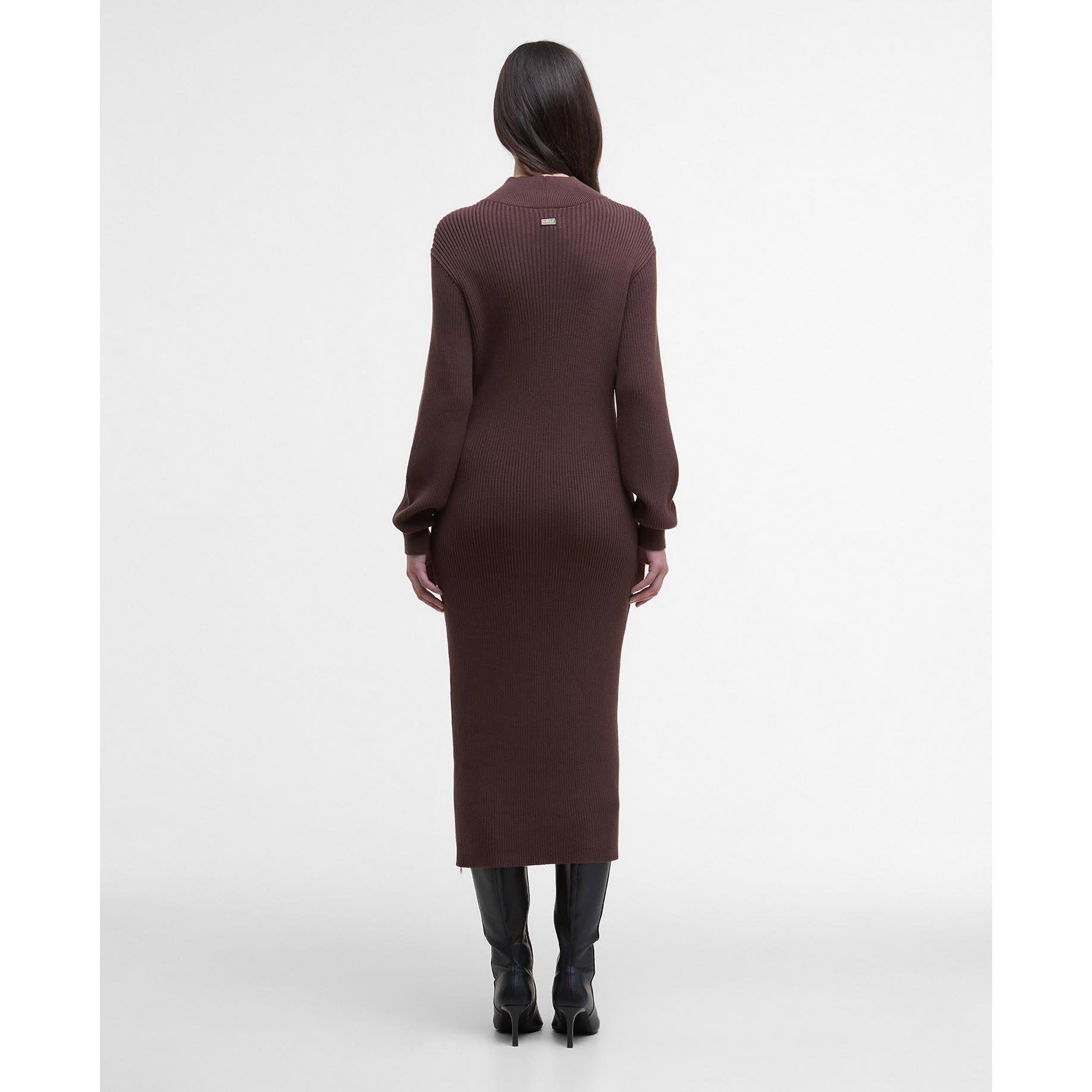 Chocolate - Barbour International - Women's B.Intense Kaia Knitted Jumper Dress - 3