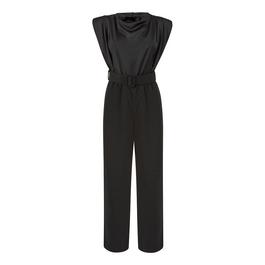 Mela London Mela London Black Cowl Neck Stretch Jumpsuit