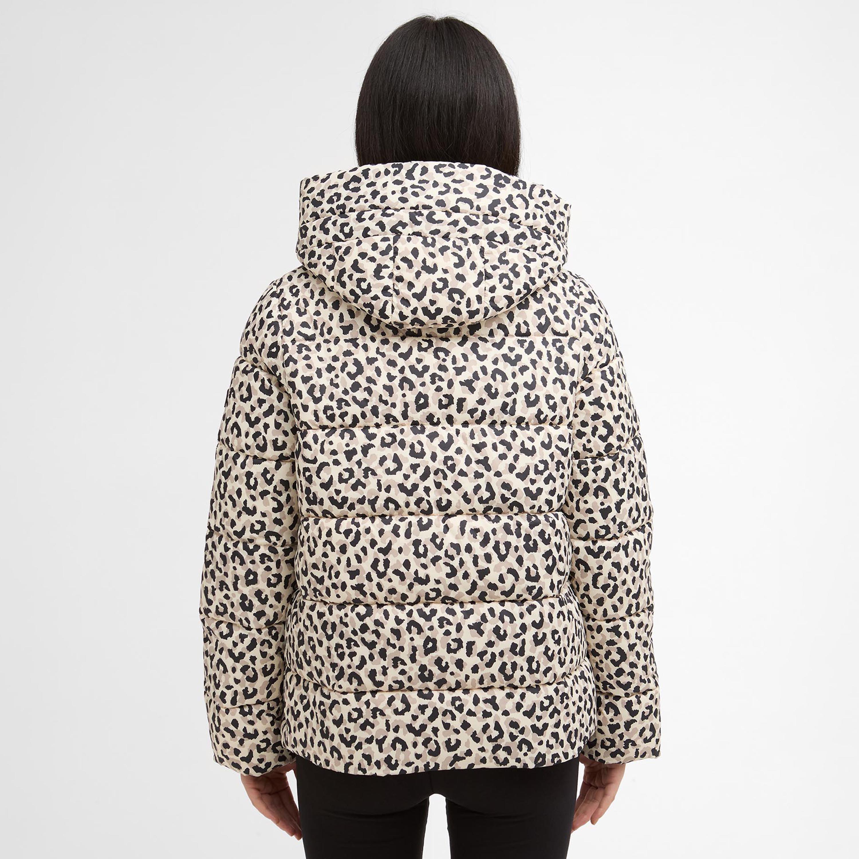 Jasmine Leopard - Barbour International - Women's Olivios Hooded Long Sleeve Full Zip Short Puffer Jacket - 3