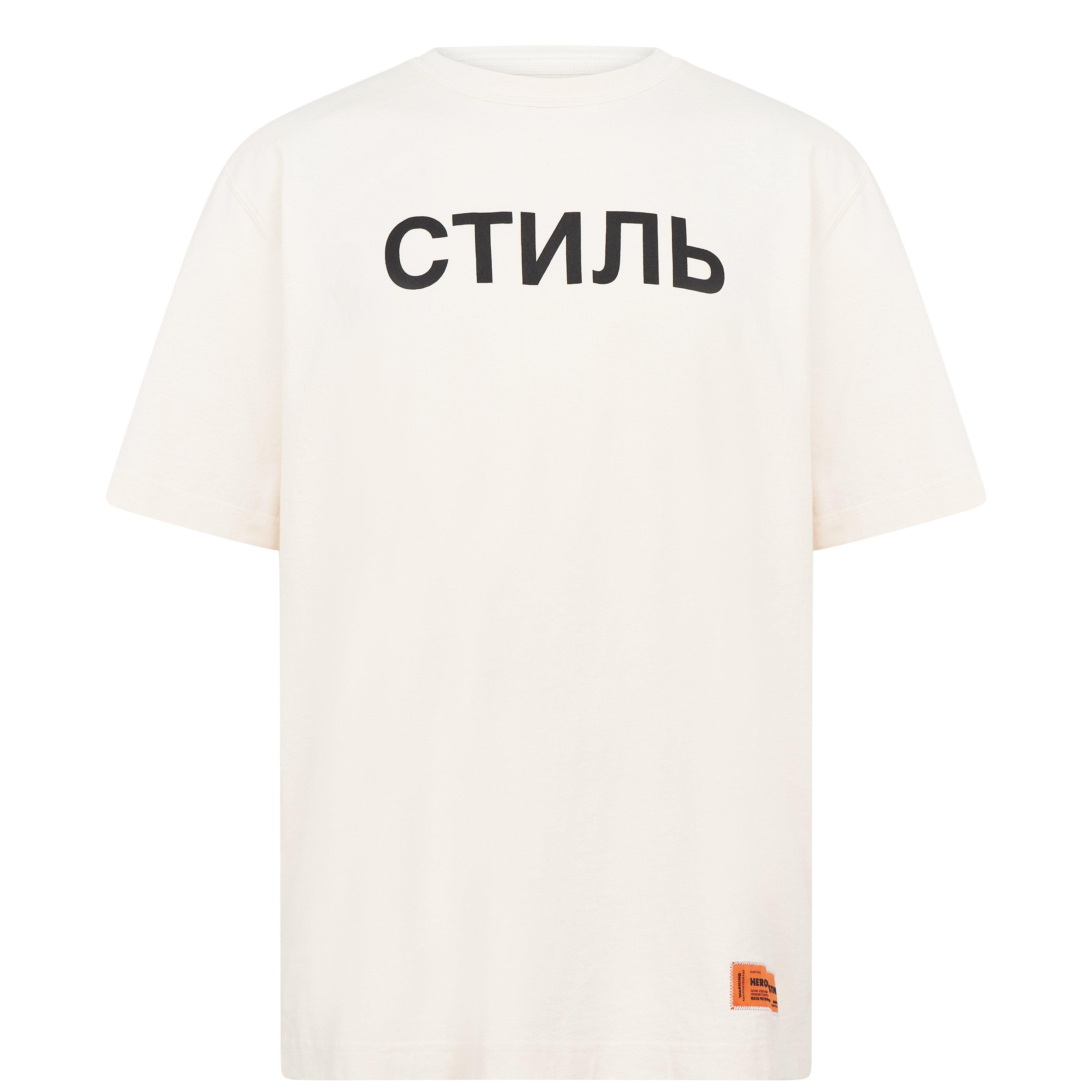 関税送料込【Heron Preston】Ctnmb Tシャツ ホワイト Heron Preston | Ctnmb T Shirt | Regular Fit T-Shirts