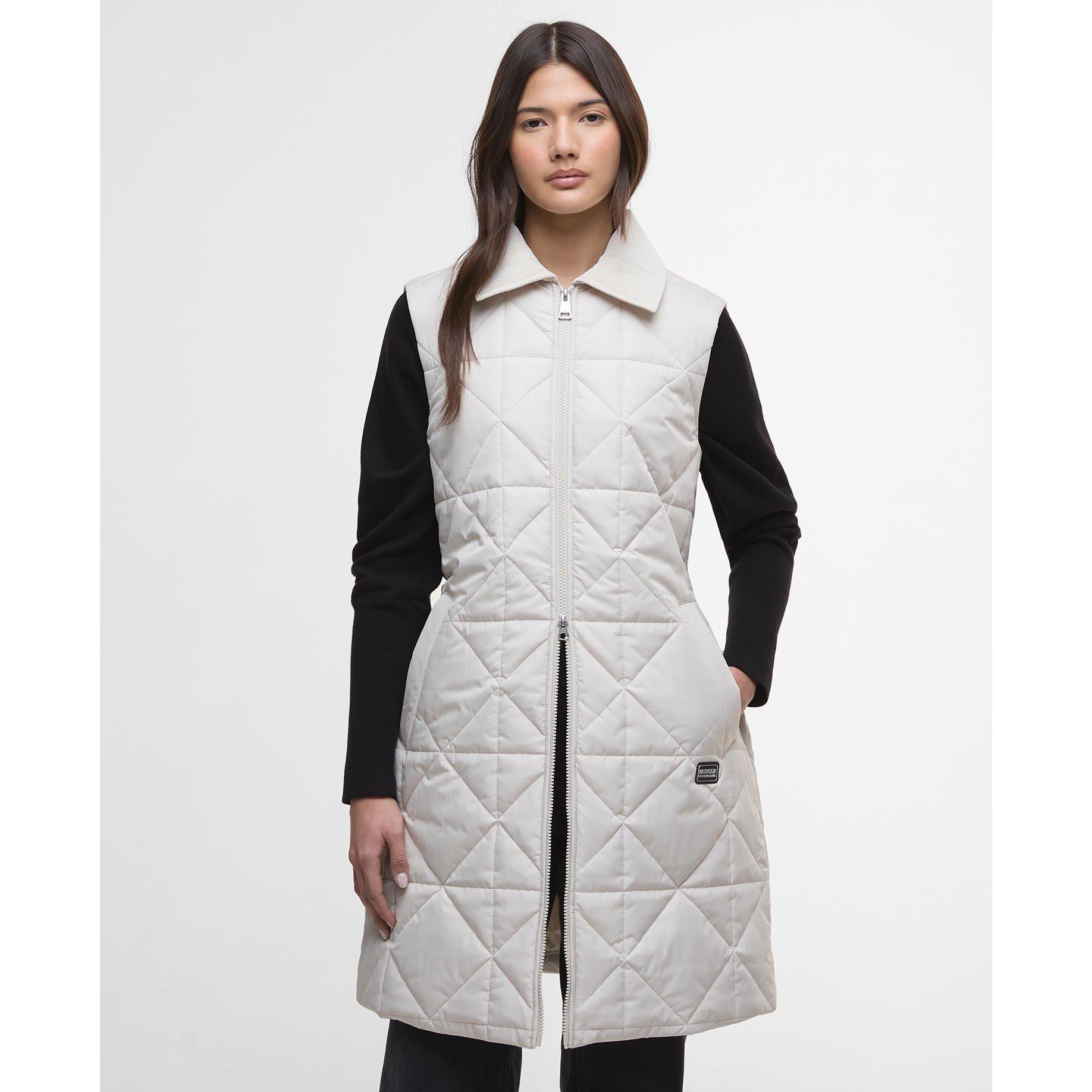 Jasmine - Barbour International - Women's Reno Quilted Faux-Velvet Collar Gilet - 2