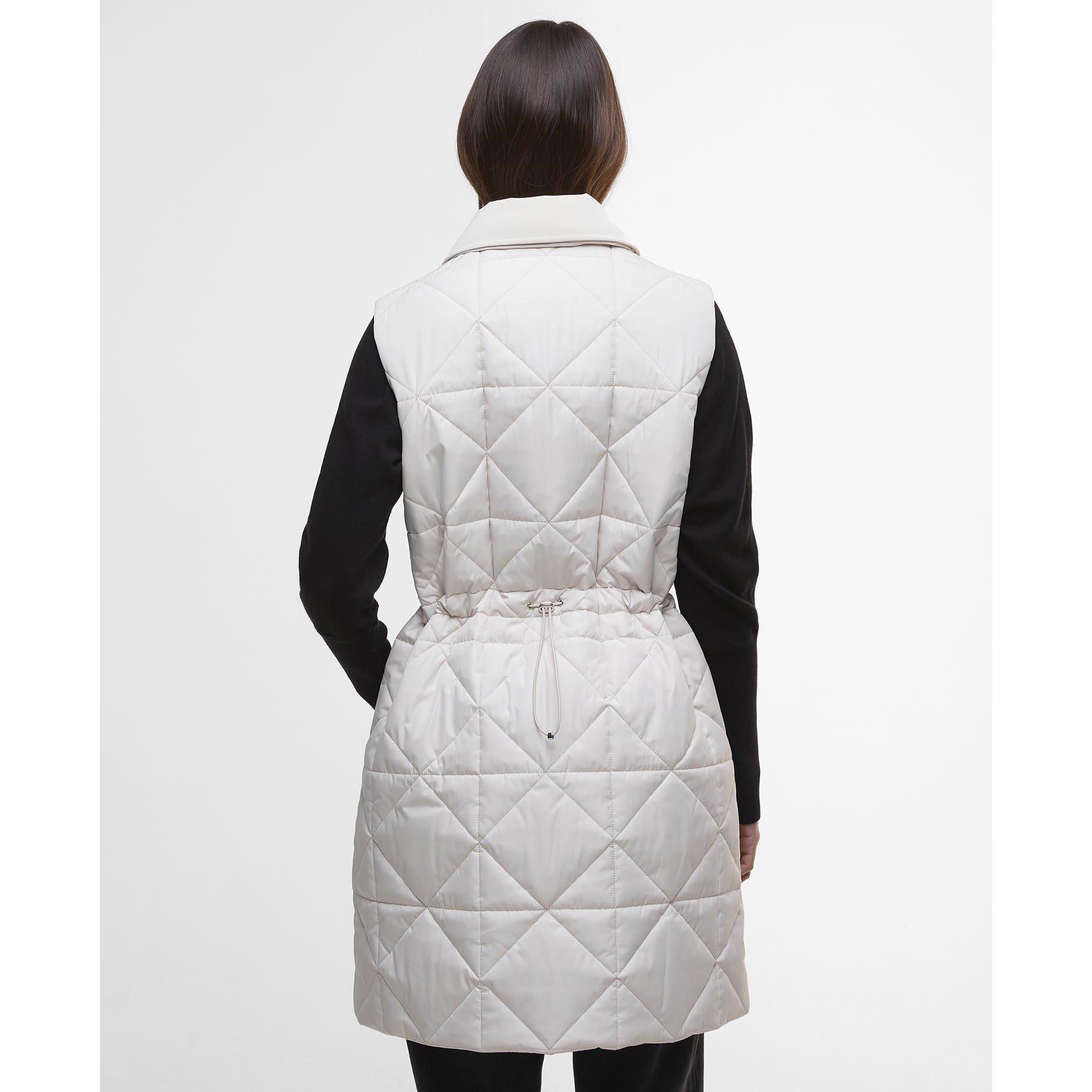 Jasmine - Barbour International - Women's Reno Quilted Faux-Velvet Collar Gilet - 3