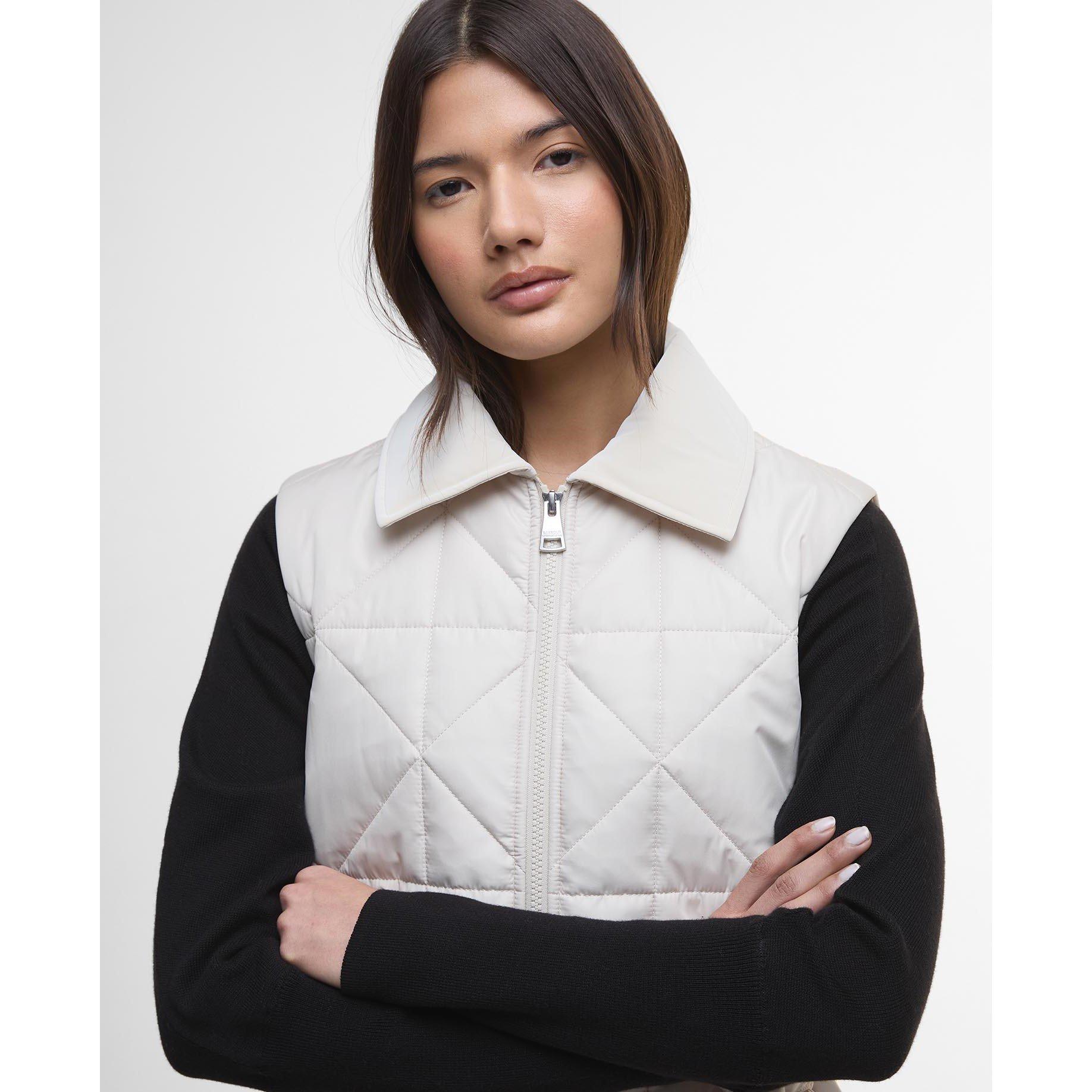 Jasmine - Barbour International - Women's Reno Quilted Faux-Velvet Collar Gilet - 4