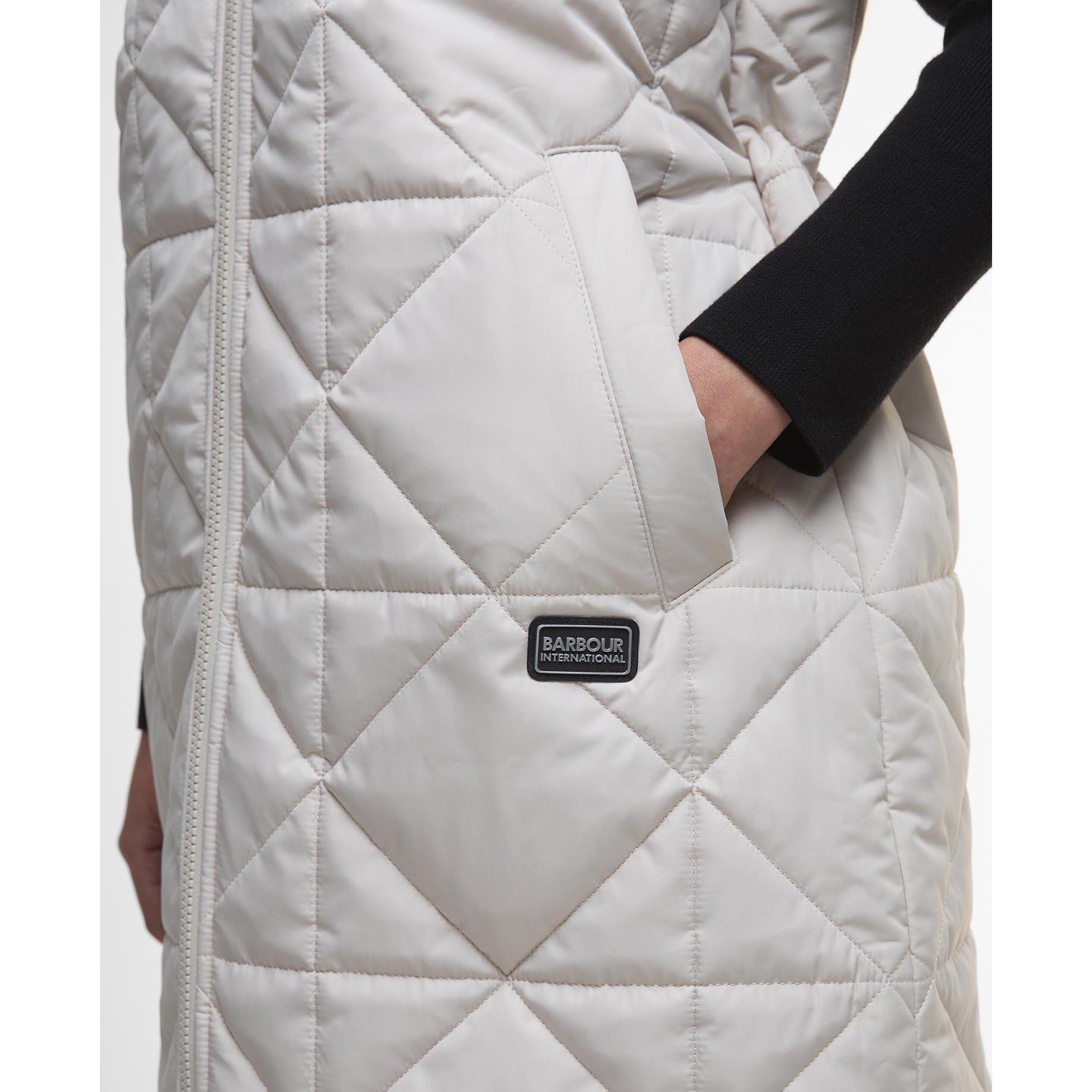 Jasmine - Barbour International - Women's Reno Quilted Faux-Velvet Collar Gilet - 5