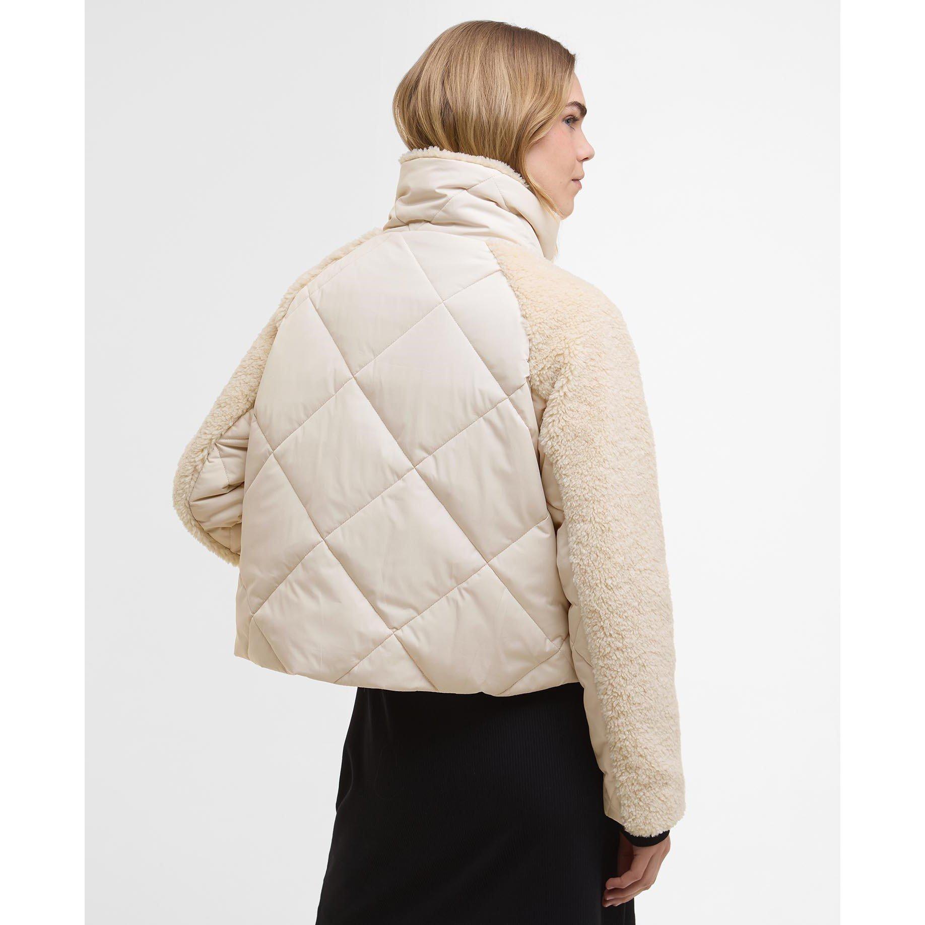Jasmine - Barbour International - Women's Osaka Quilted Funnel Neck Long Sleeve Sherpa Jacket - 3
