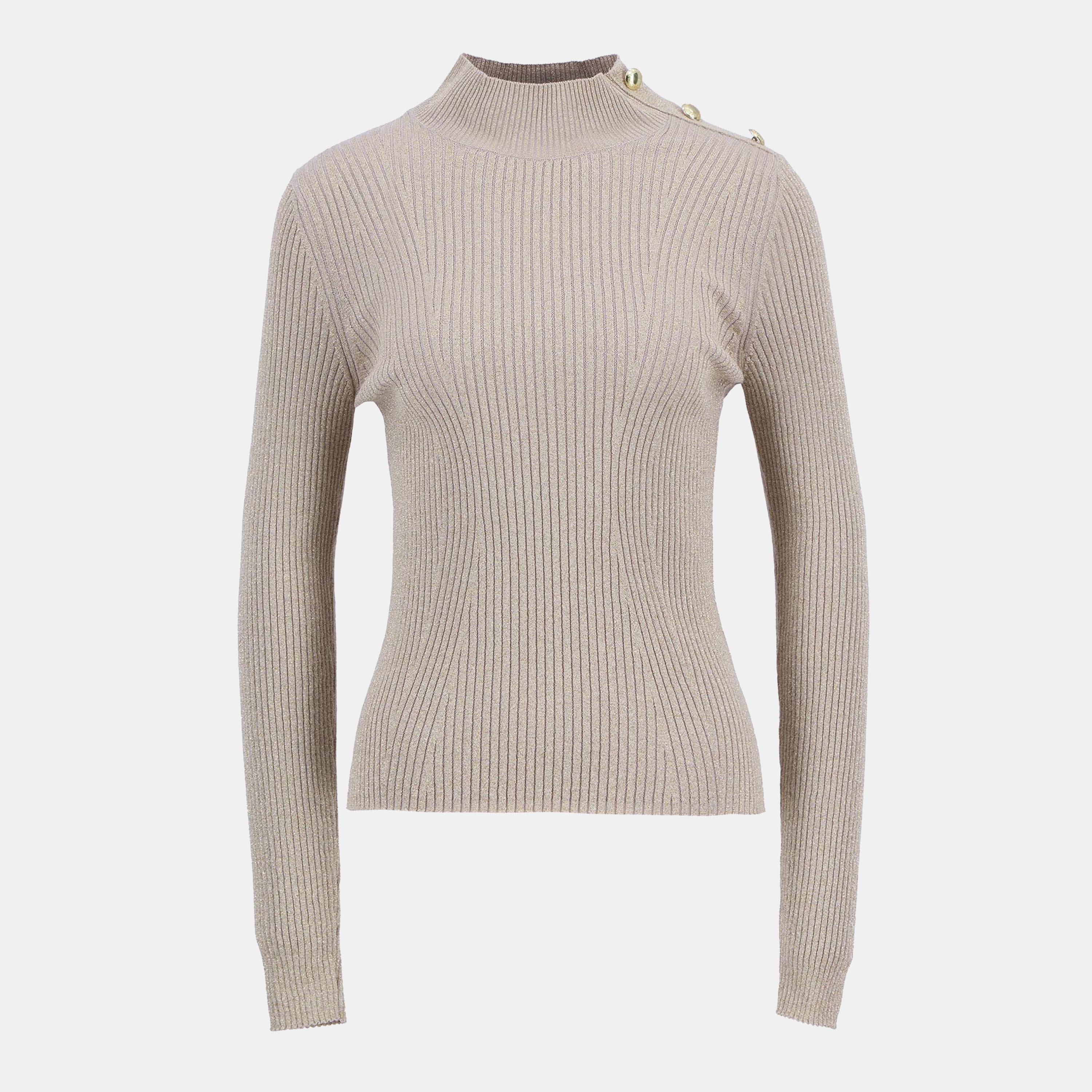 Barbour International Women's Stella Ribbed Jumper - Oat - 16 (XL)