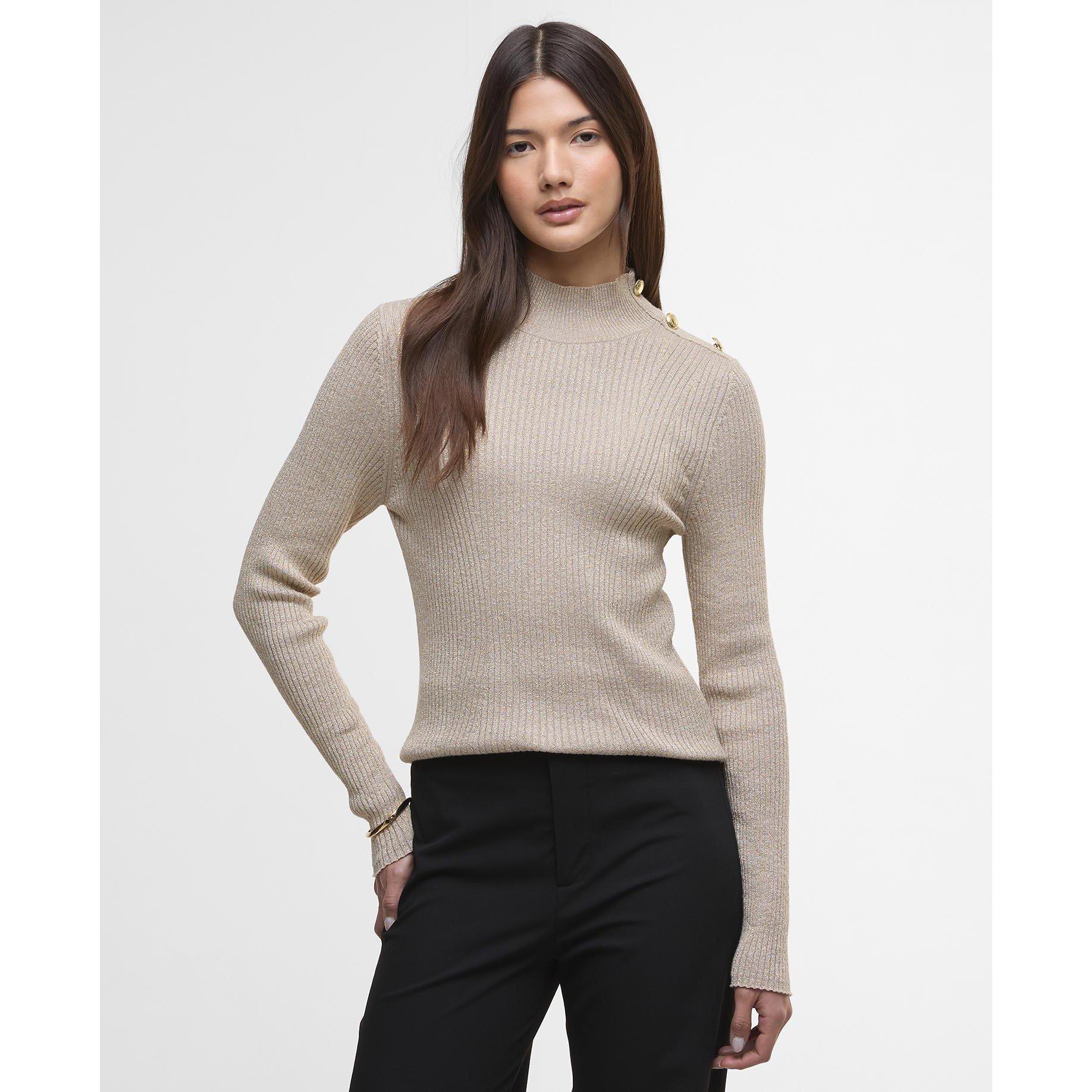 Oat - Barbour International - Stella Ribbed Jumper - 2