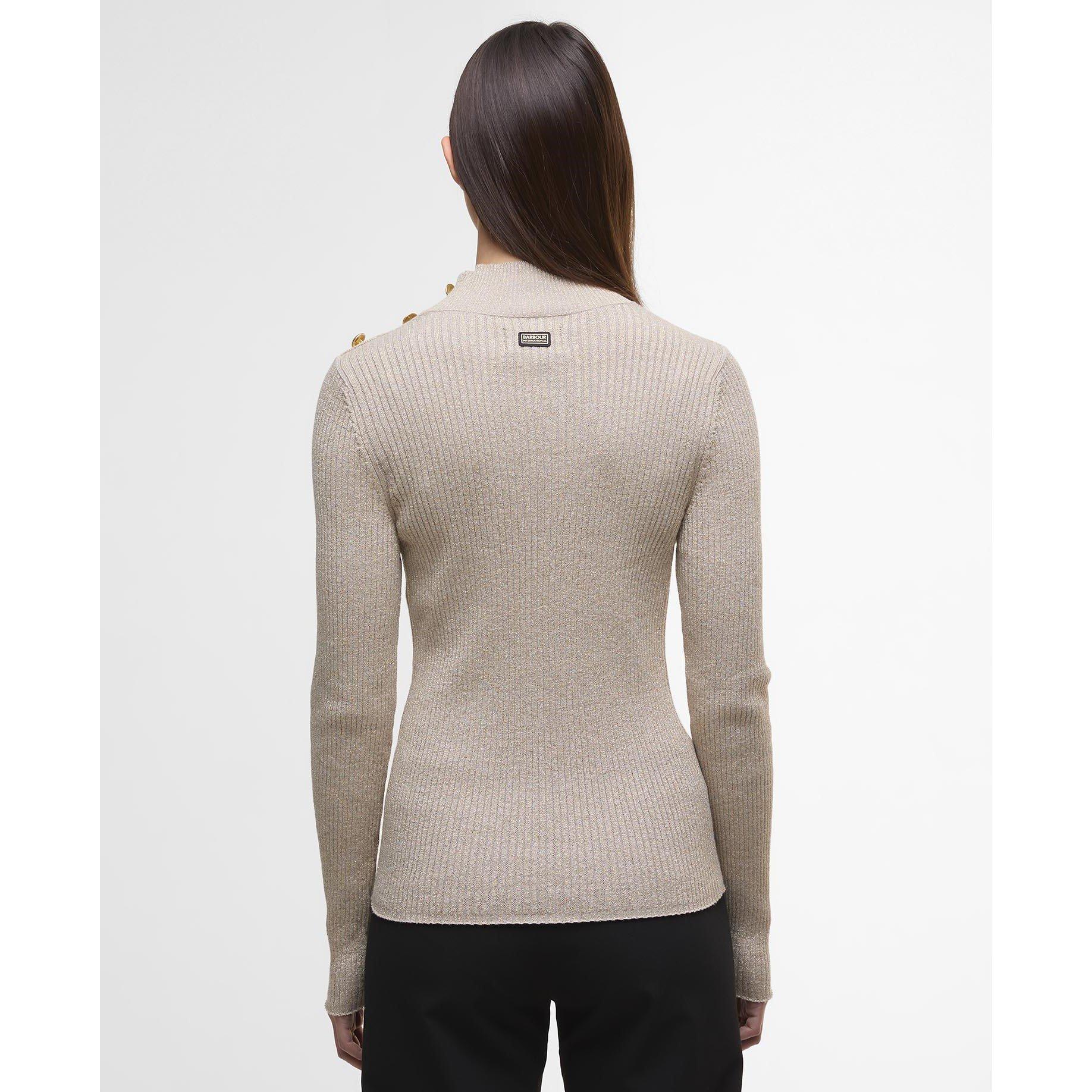 Oat - Barbour International - Stella Ribbed Jumper - 3
