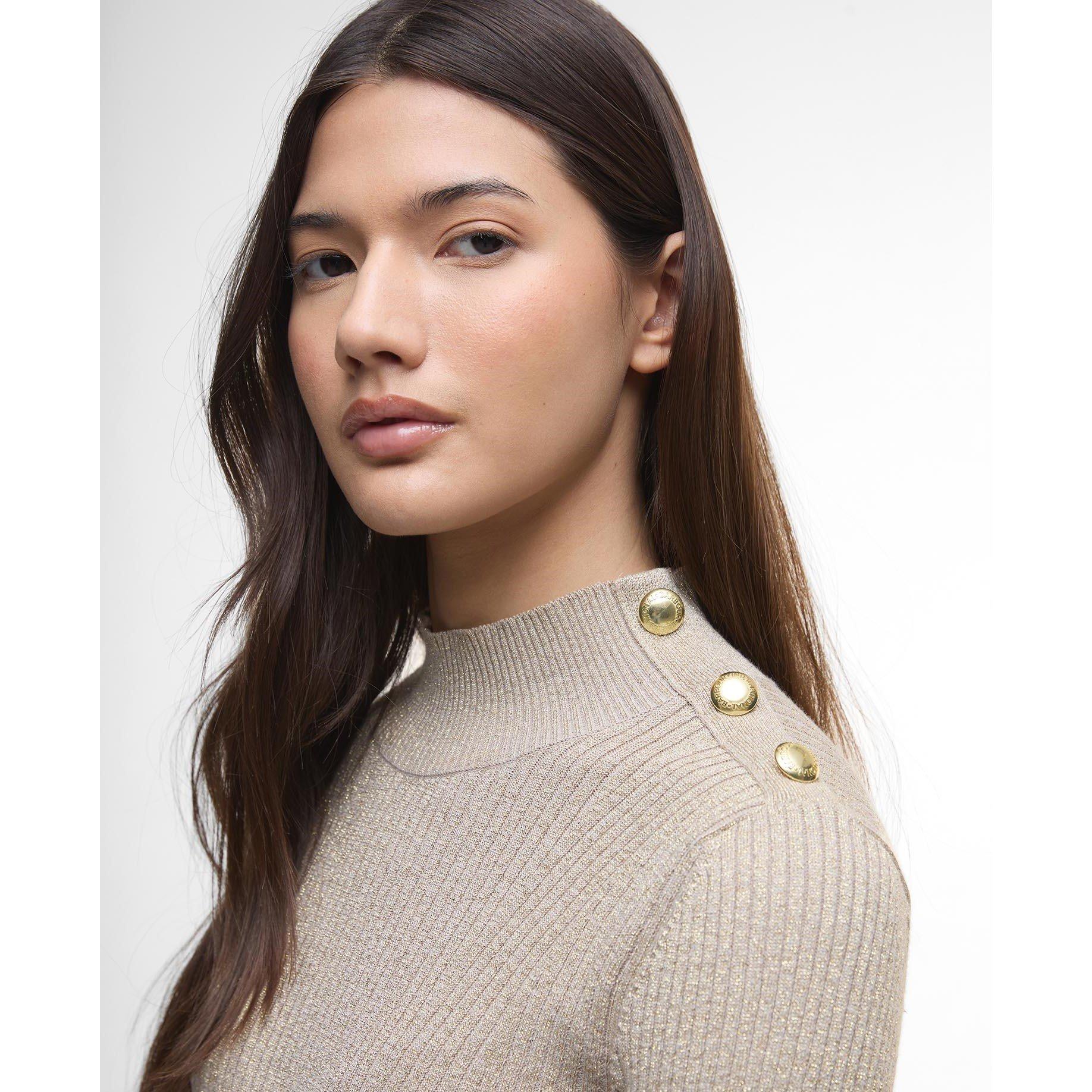 Oat - Barbour International - Stella Ribbed Jumper - 4