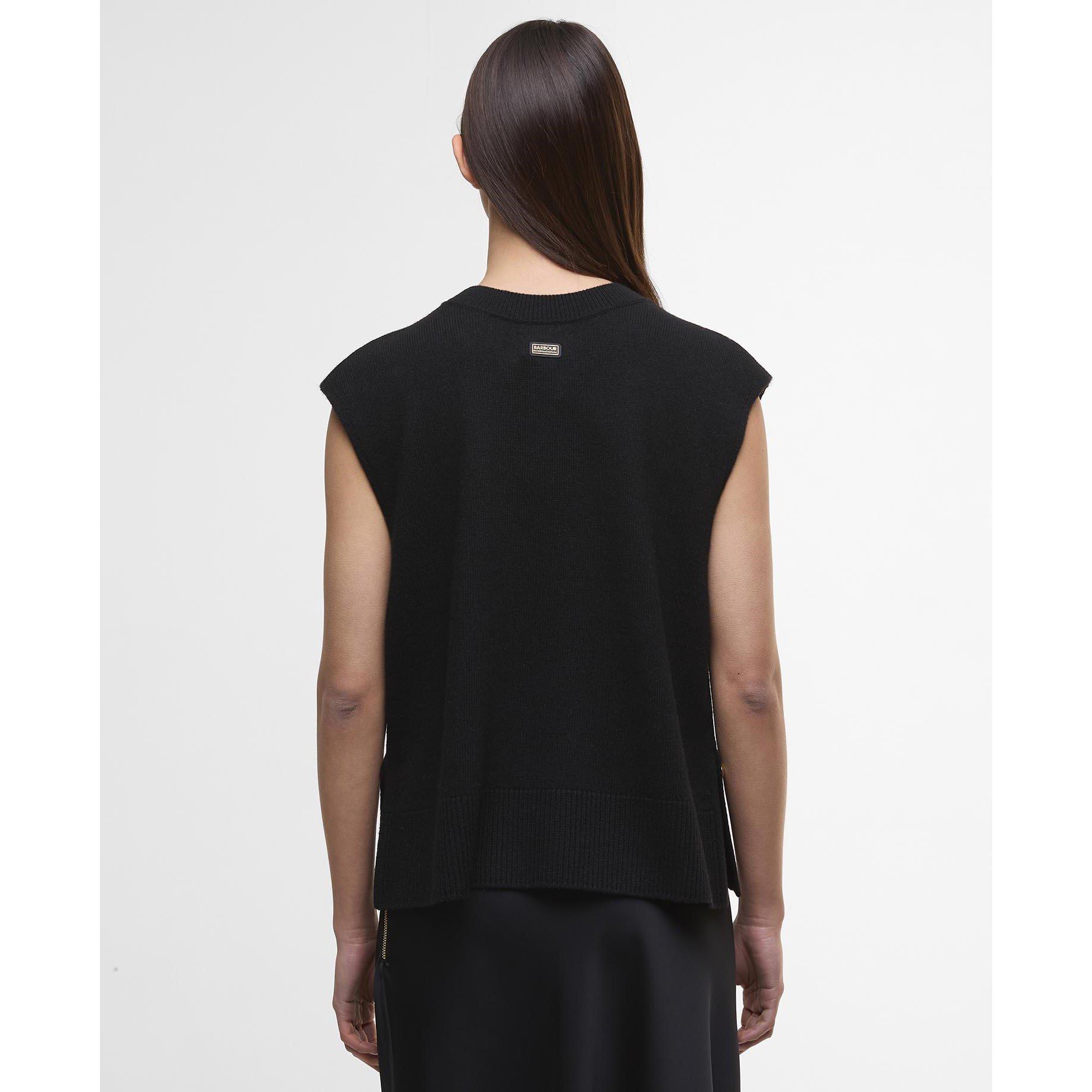 Black - Barbour International - Lana Sweater Vest - 3