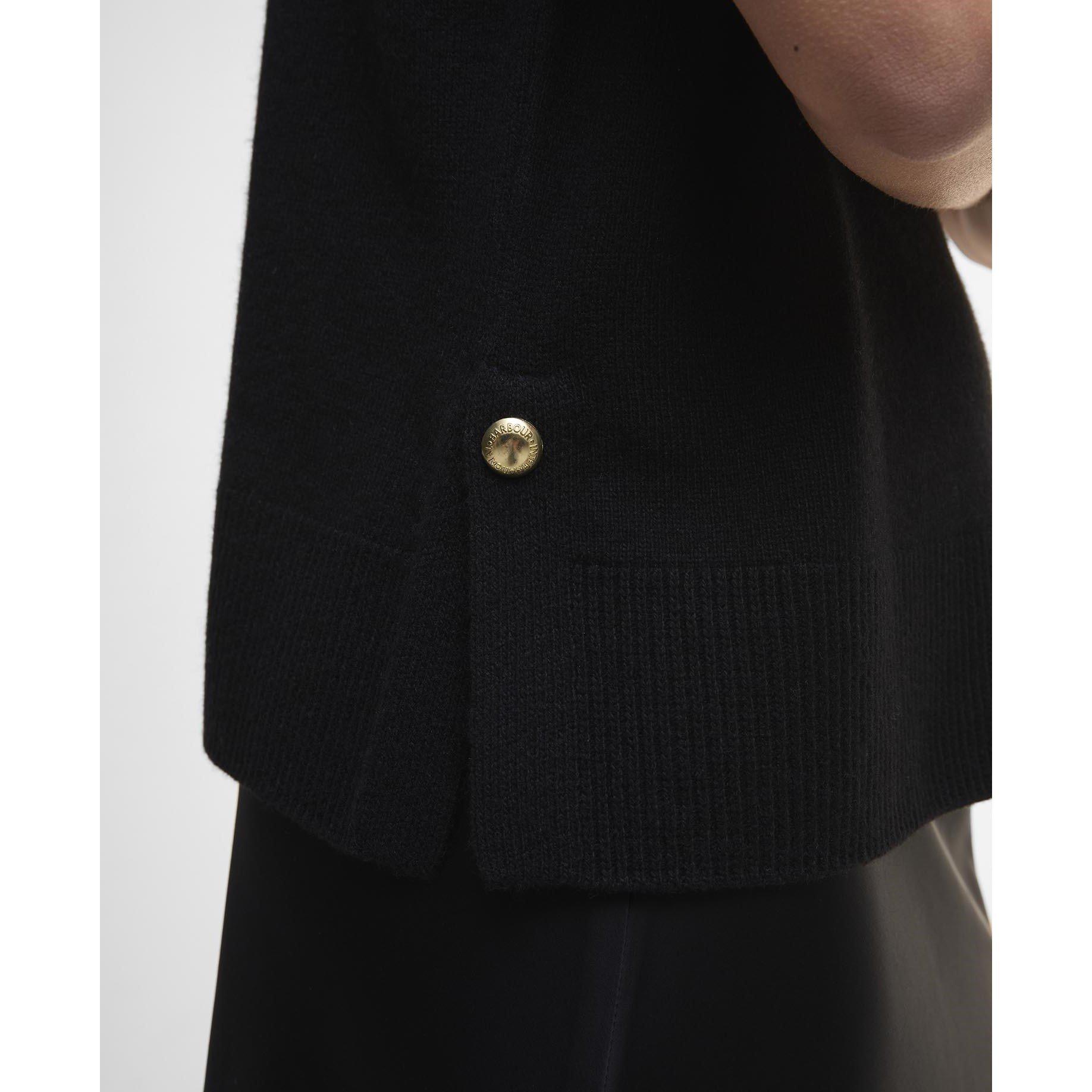 Black - Barbour International - Lana Sweater Vest - 5