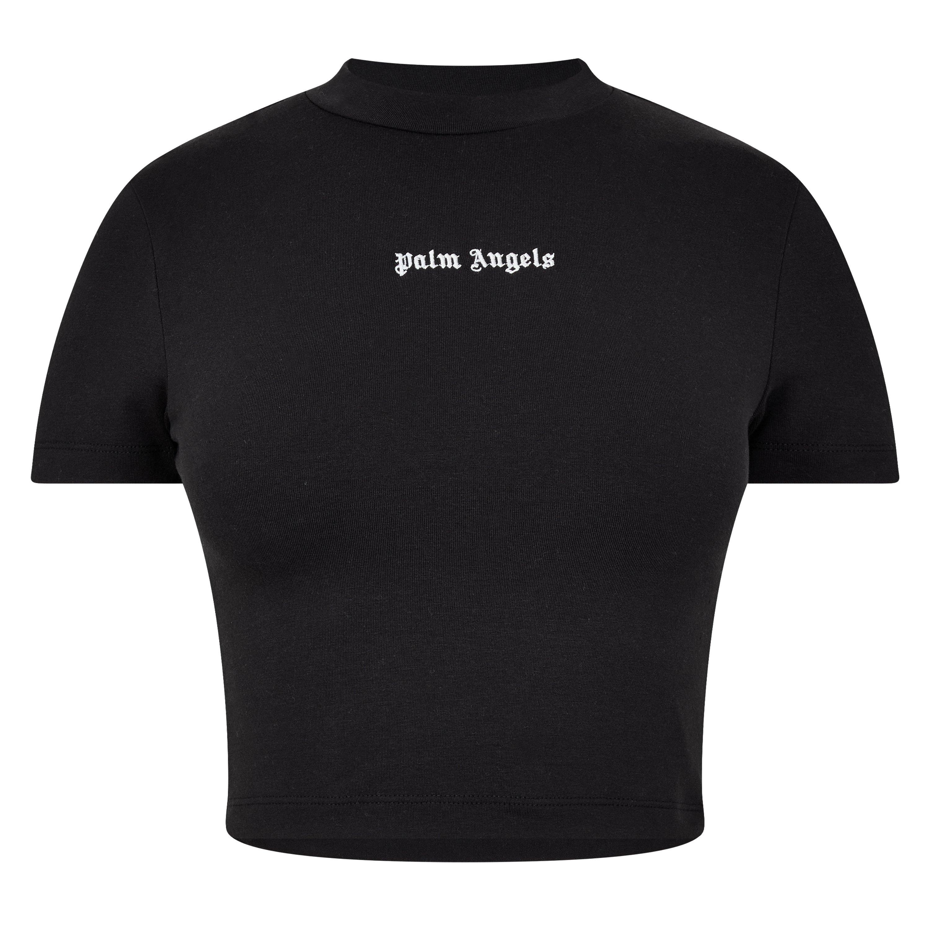 Black - Palm Angels - Logo Baby Tee - 5