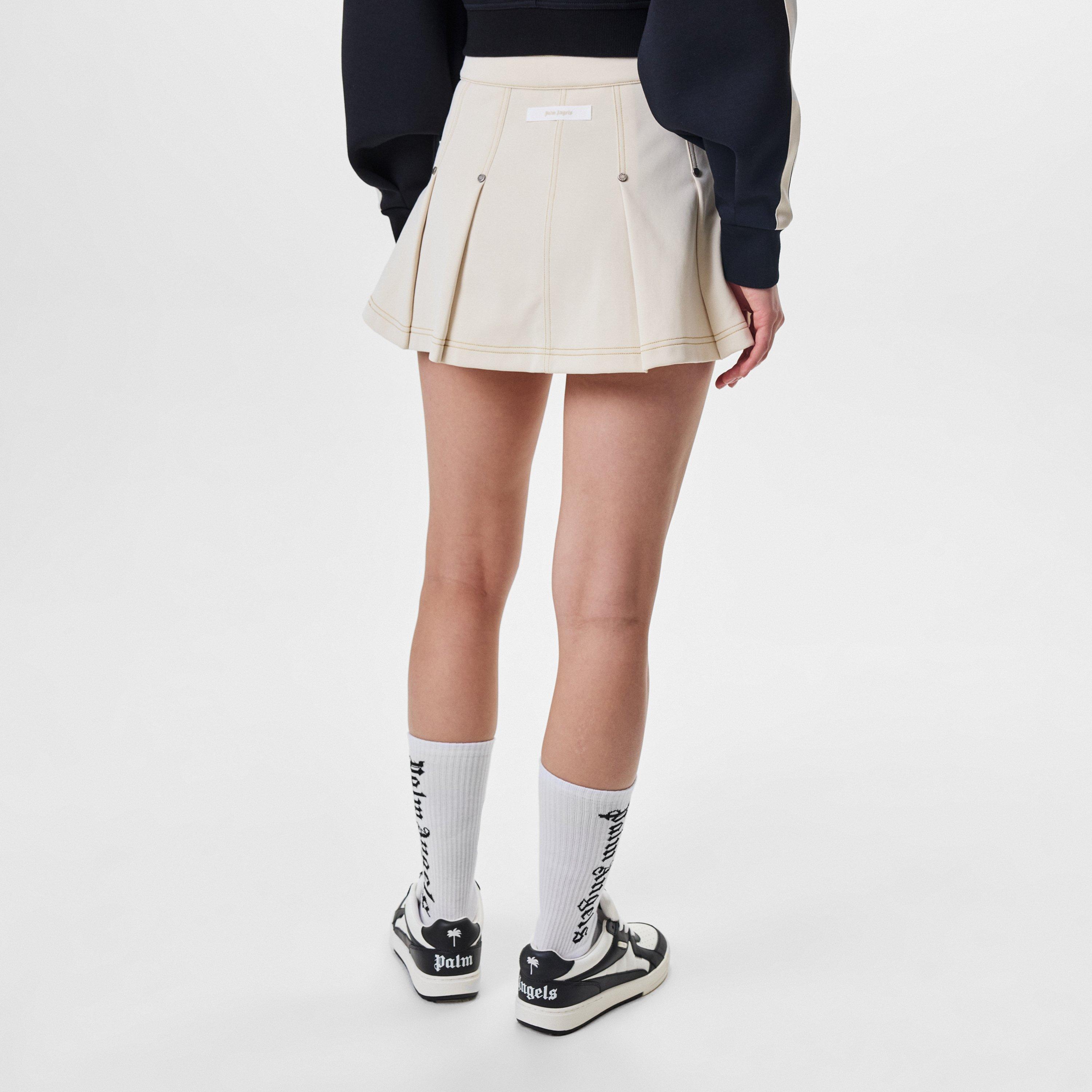 Ivory - Palm Angels - Pleated  Mini Skirts - 3