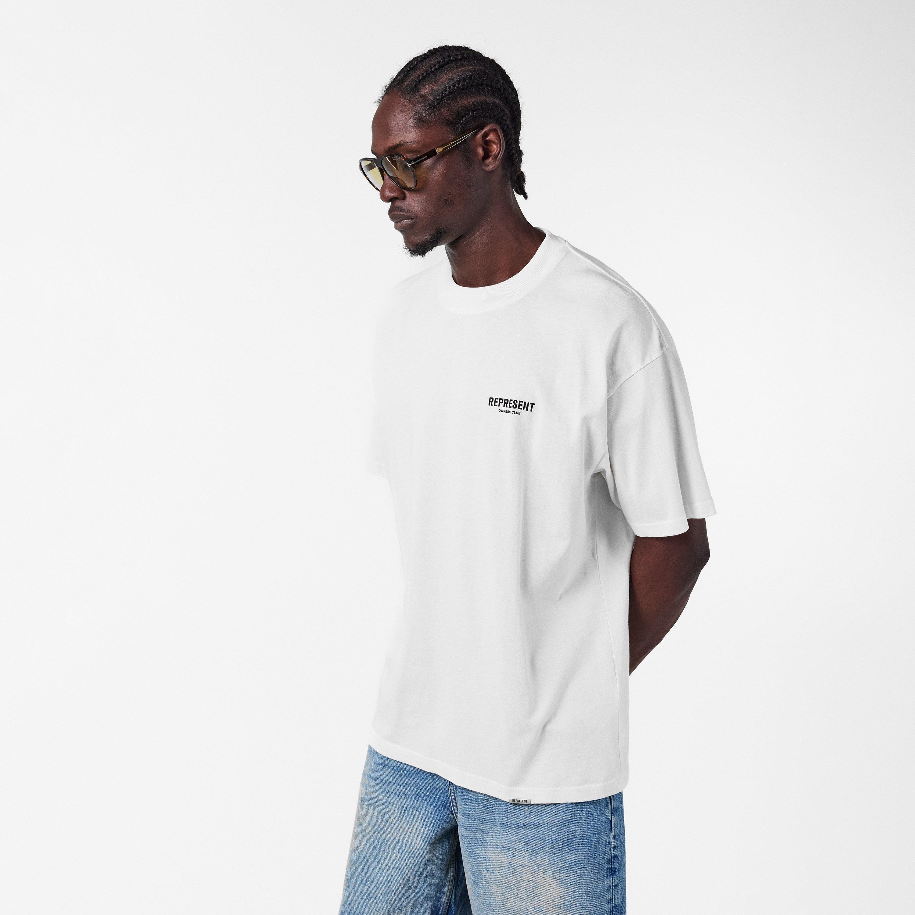 White 72 - Represent - Men's Owners Club Oversized Fit T-Shirt - 3