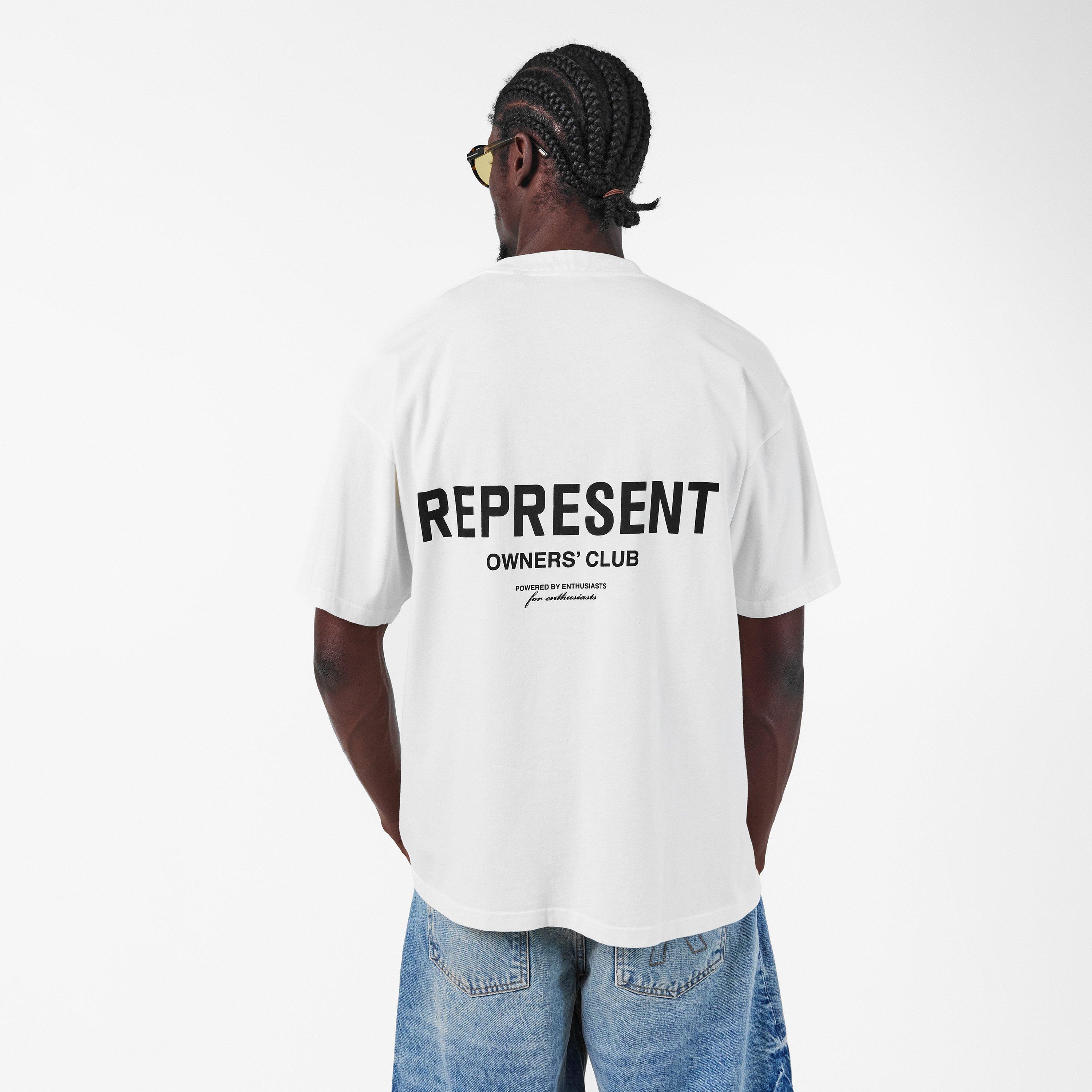 White 72 - Represent - Men's Owners Club Oversized Fit T-Shirt - 4