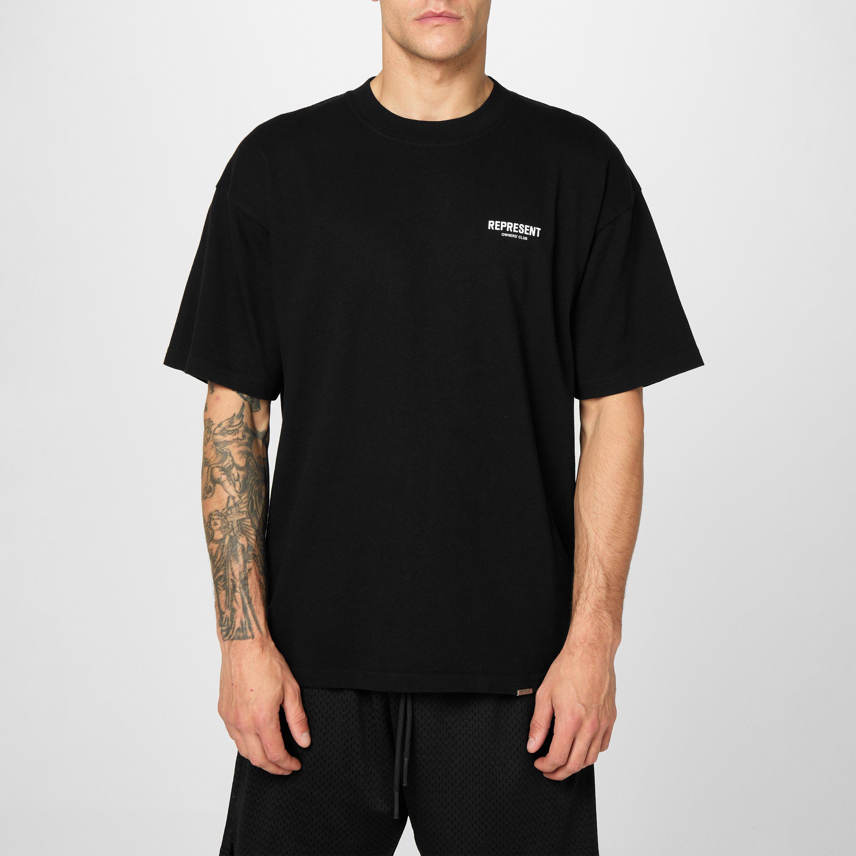 Black 01 - Represent - Men's Owners Club Oversized Fit T-Shirt - 3