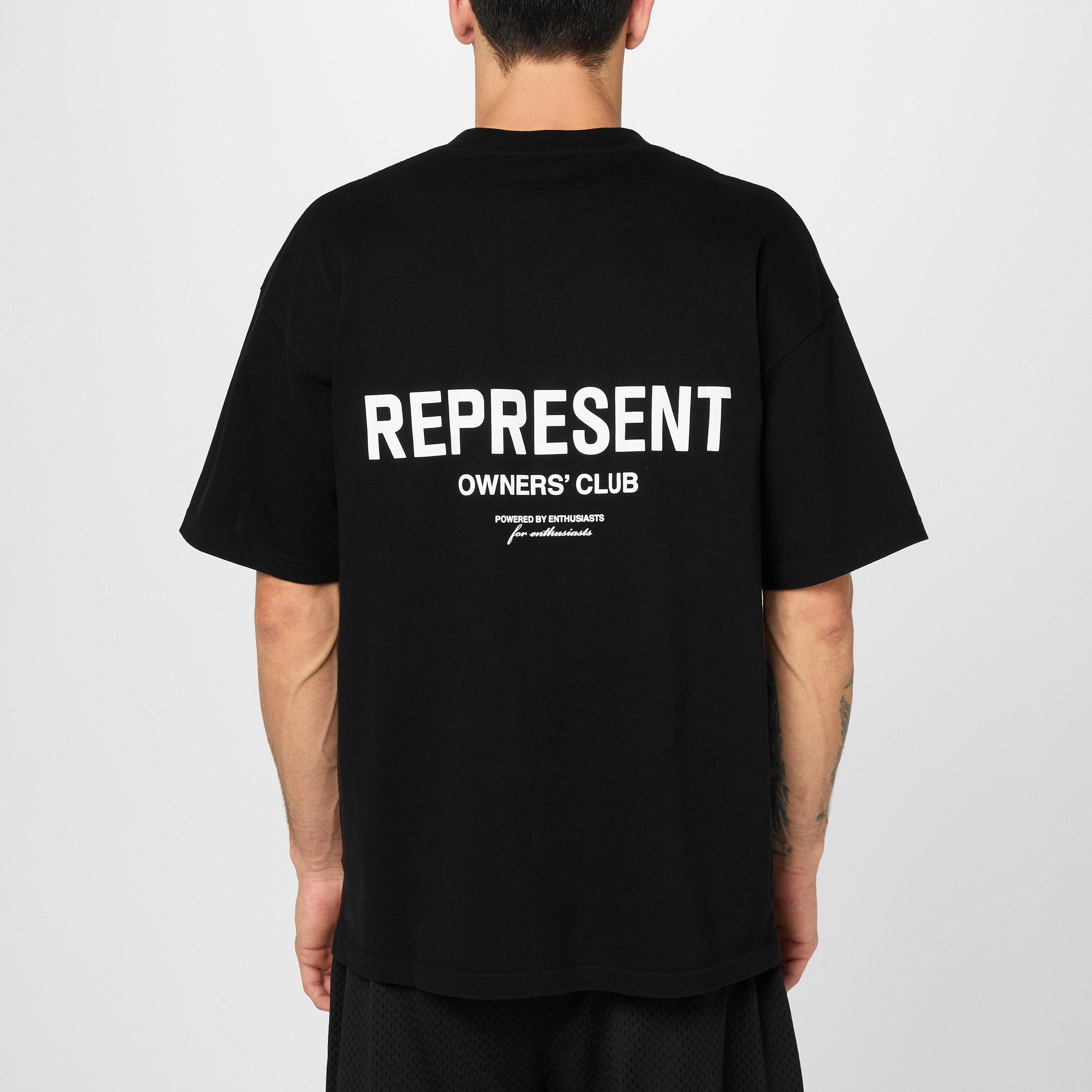 Black 01 - Represent - Men's Owners Club Oversized Fit T-Shirt - 4