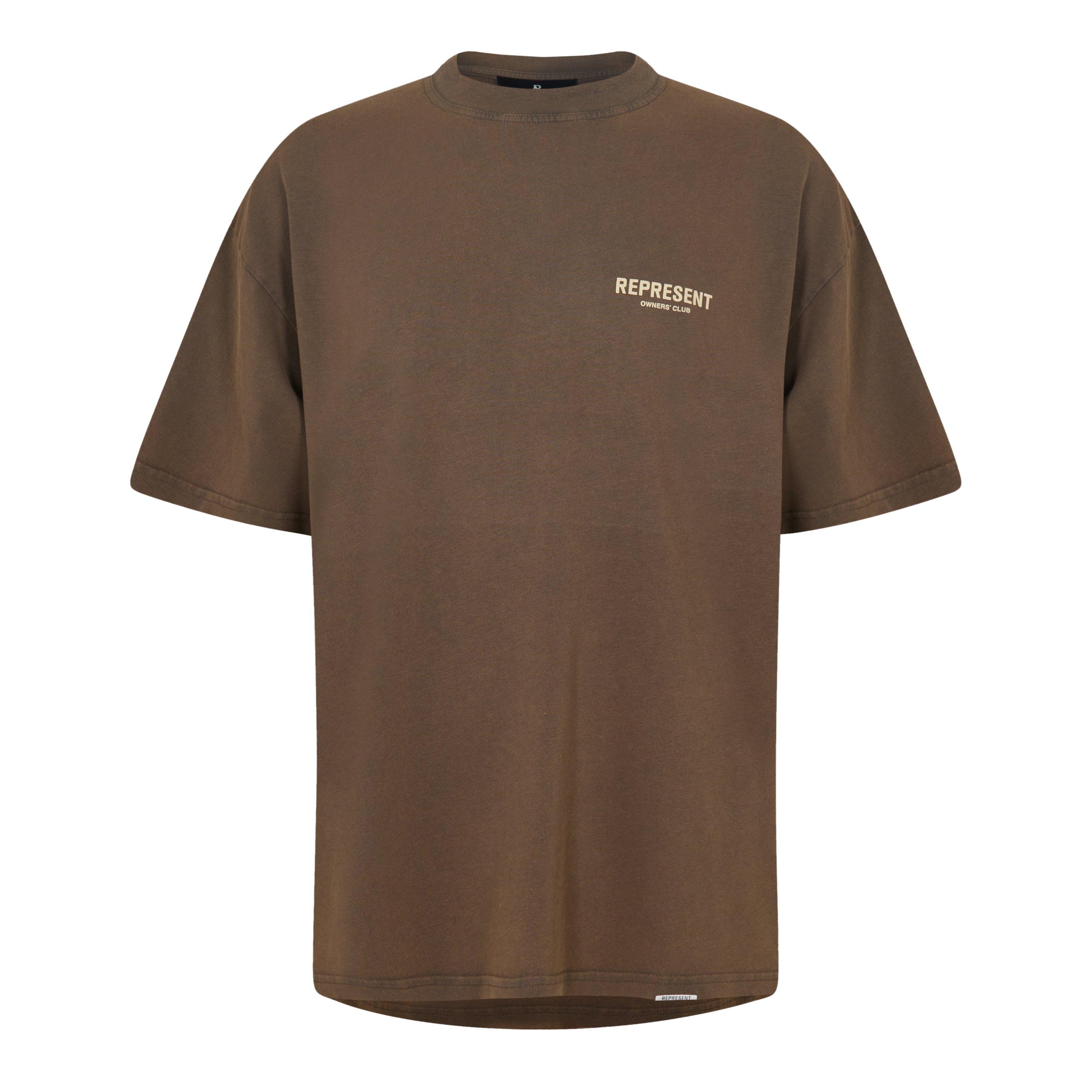Represent Men's Owners Club Oversized Fit T-Shirt - Almond - Size 2X Small