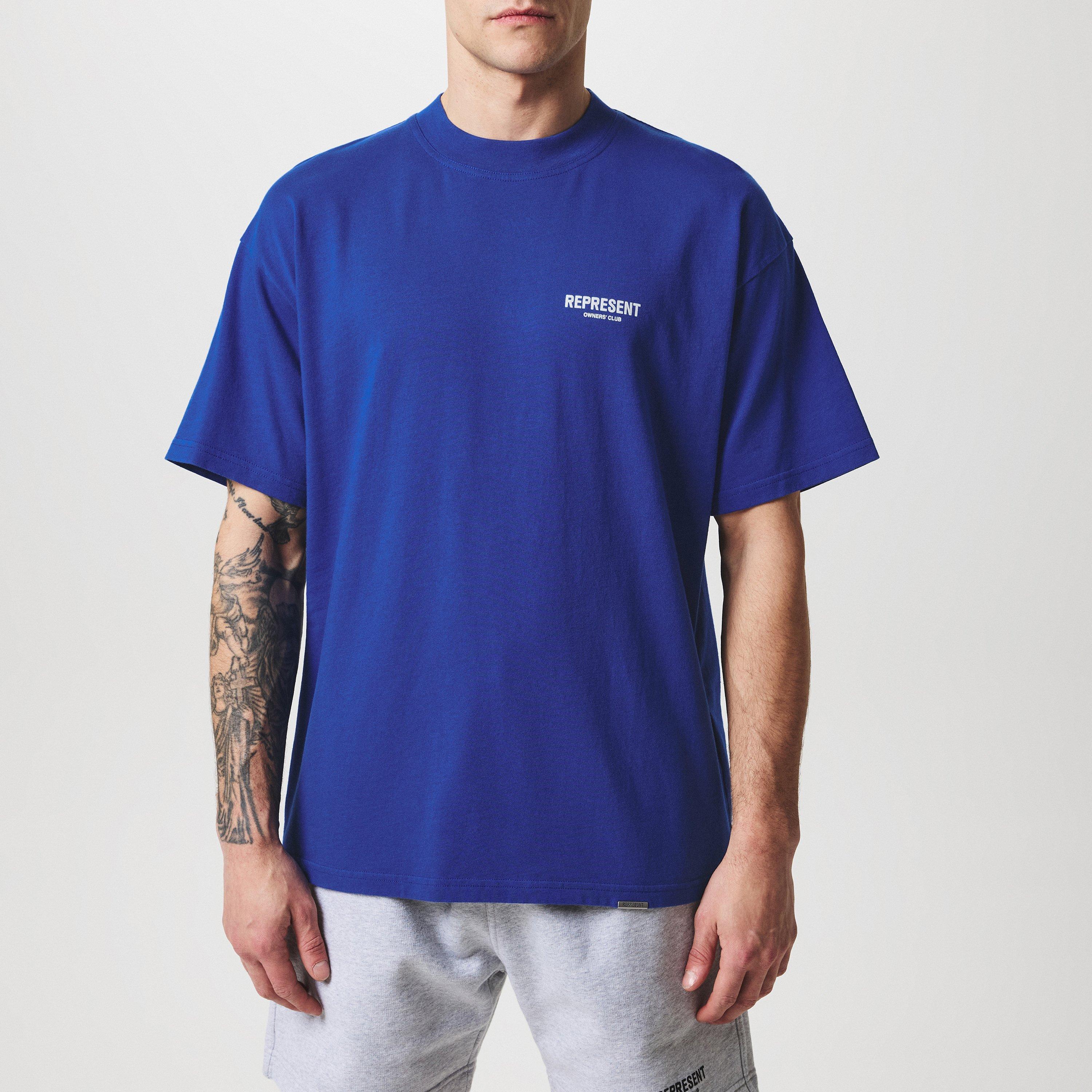 Cobalt - Represent - Men's Owners Club Oversized Fit T-Shirt - 3