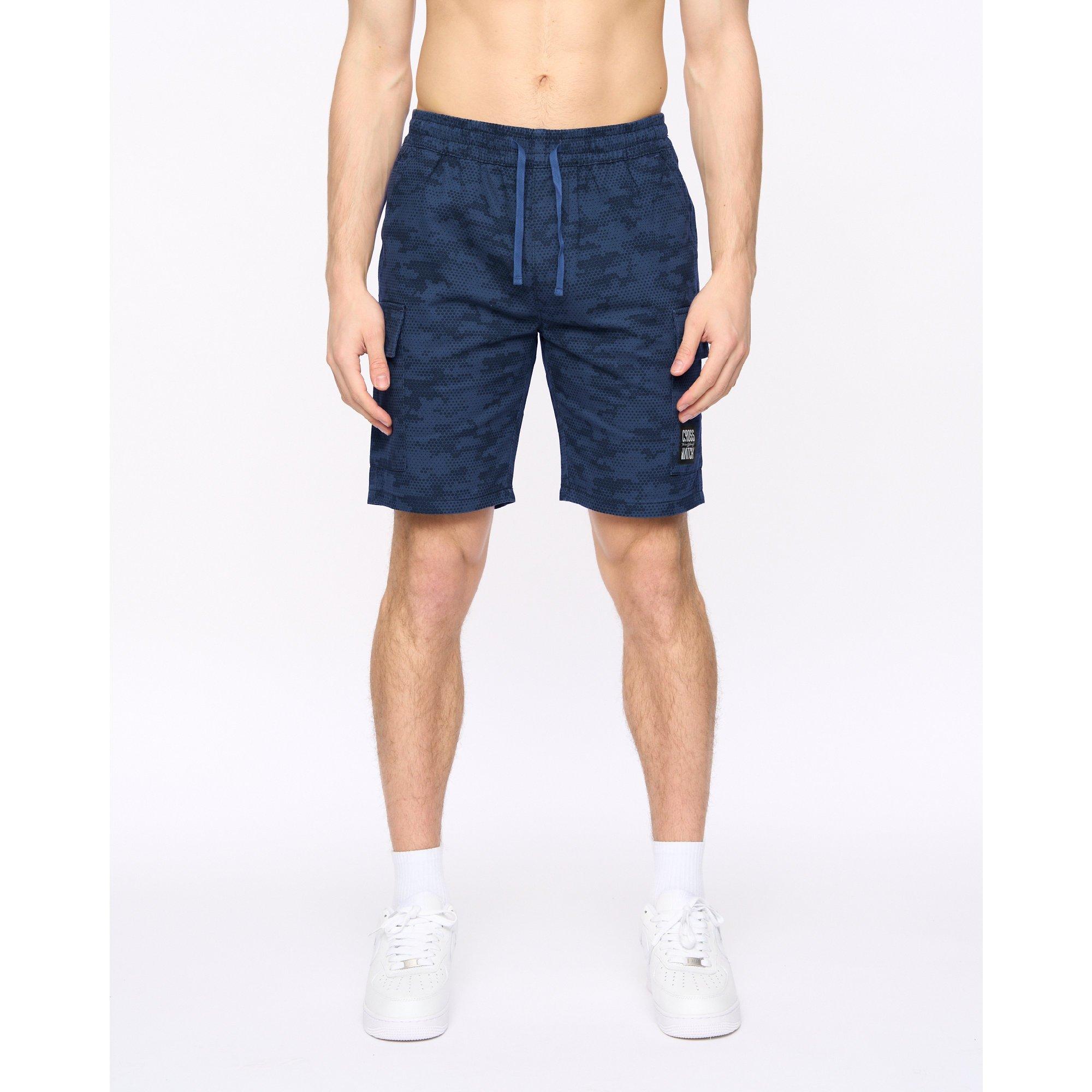 NAVY - Crosshatch - Men's Janscore Cotton Tracksuit Shorts - 6