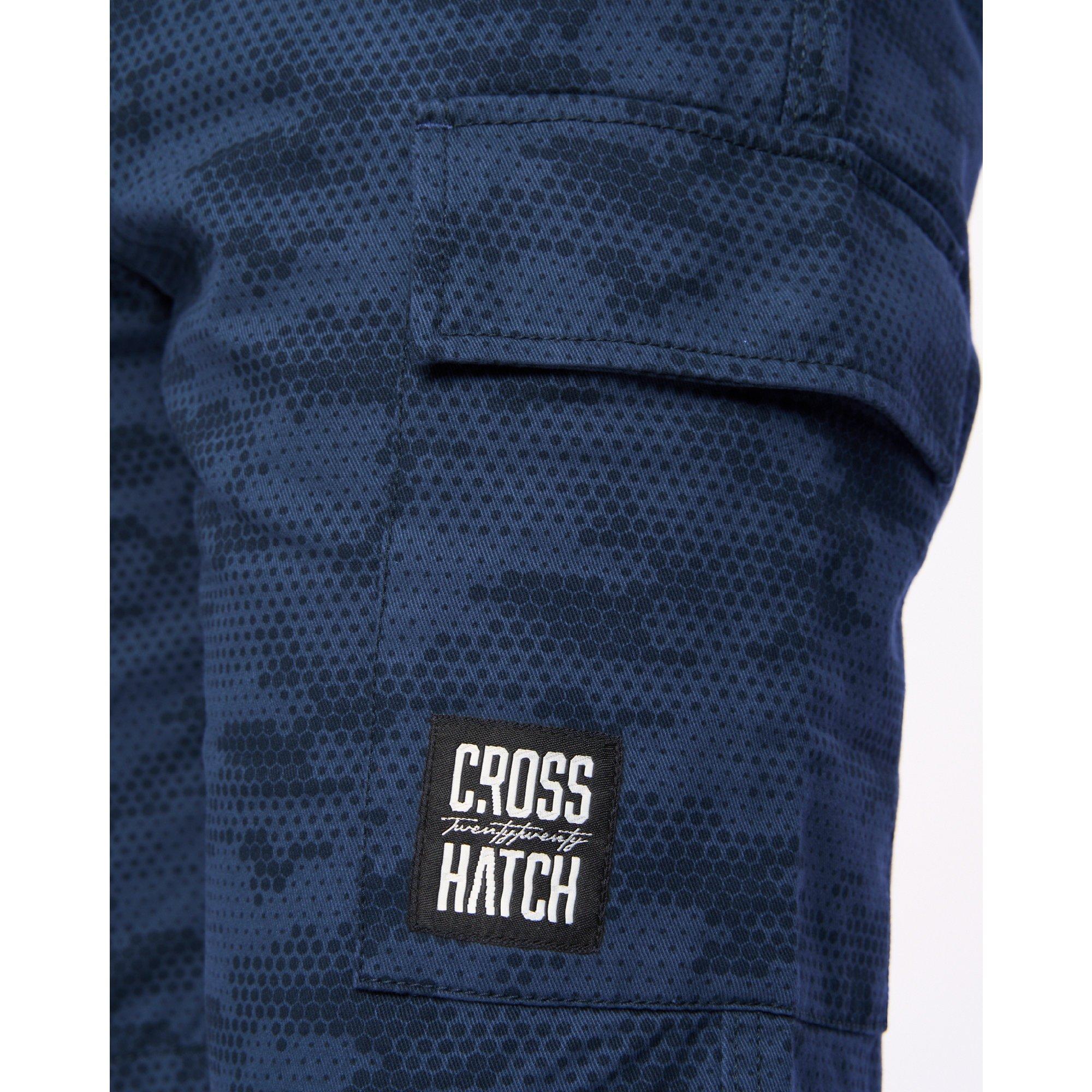 NAVY - Crosshatch - Men's Janscore Cotton Tracksuit Shorts - 7