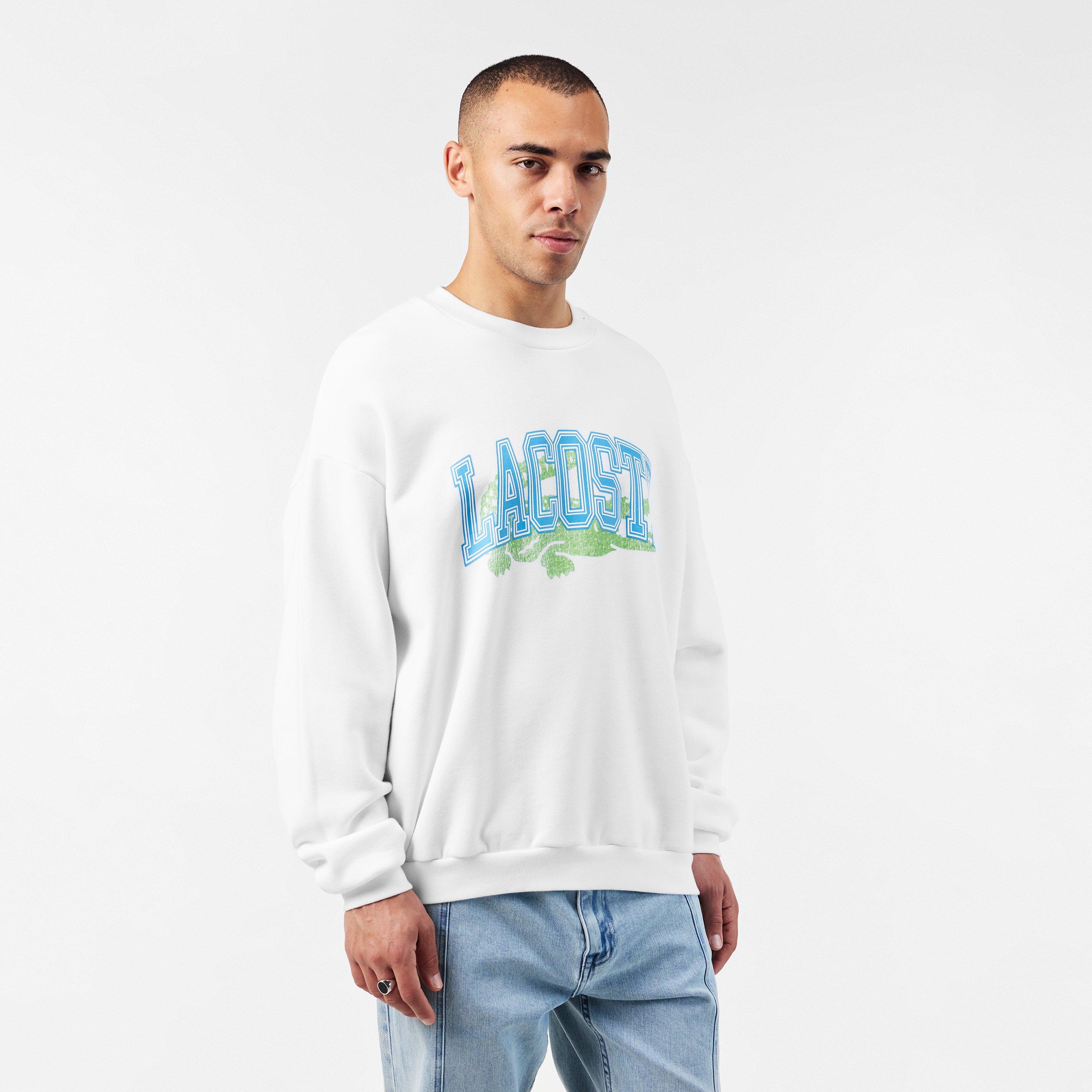 Blanc - Lacoste - Crew Neck Jumper - 3
