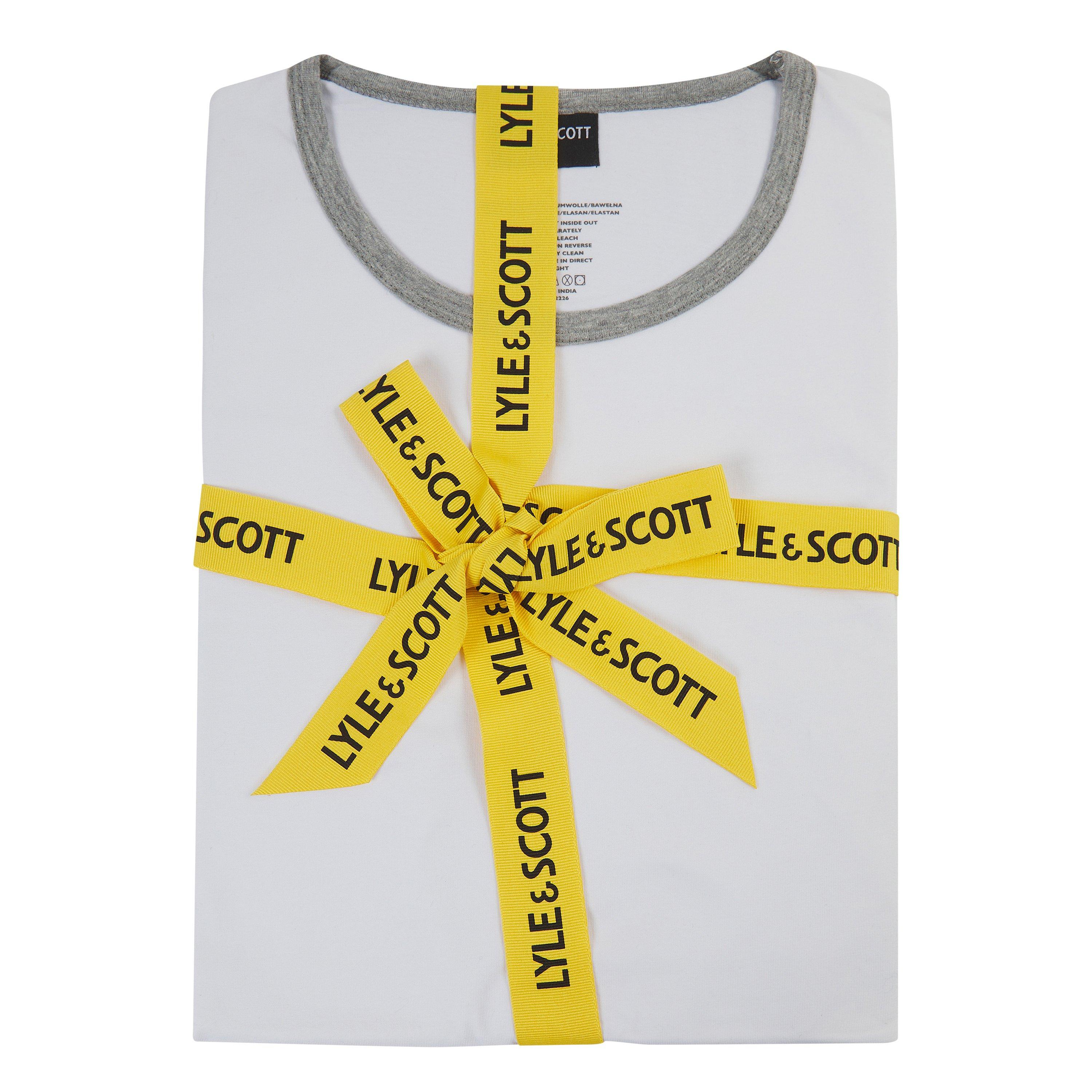 Weiß/Grau meliert - Lyle and Scott - Lyle Jersey Lnge Set Sn63 - 6