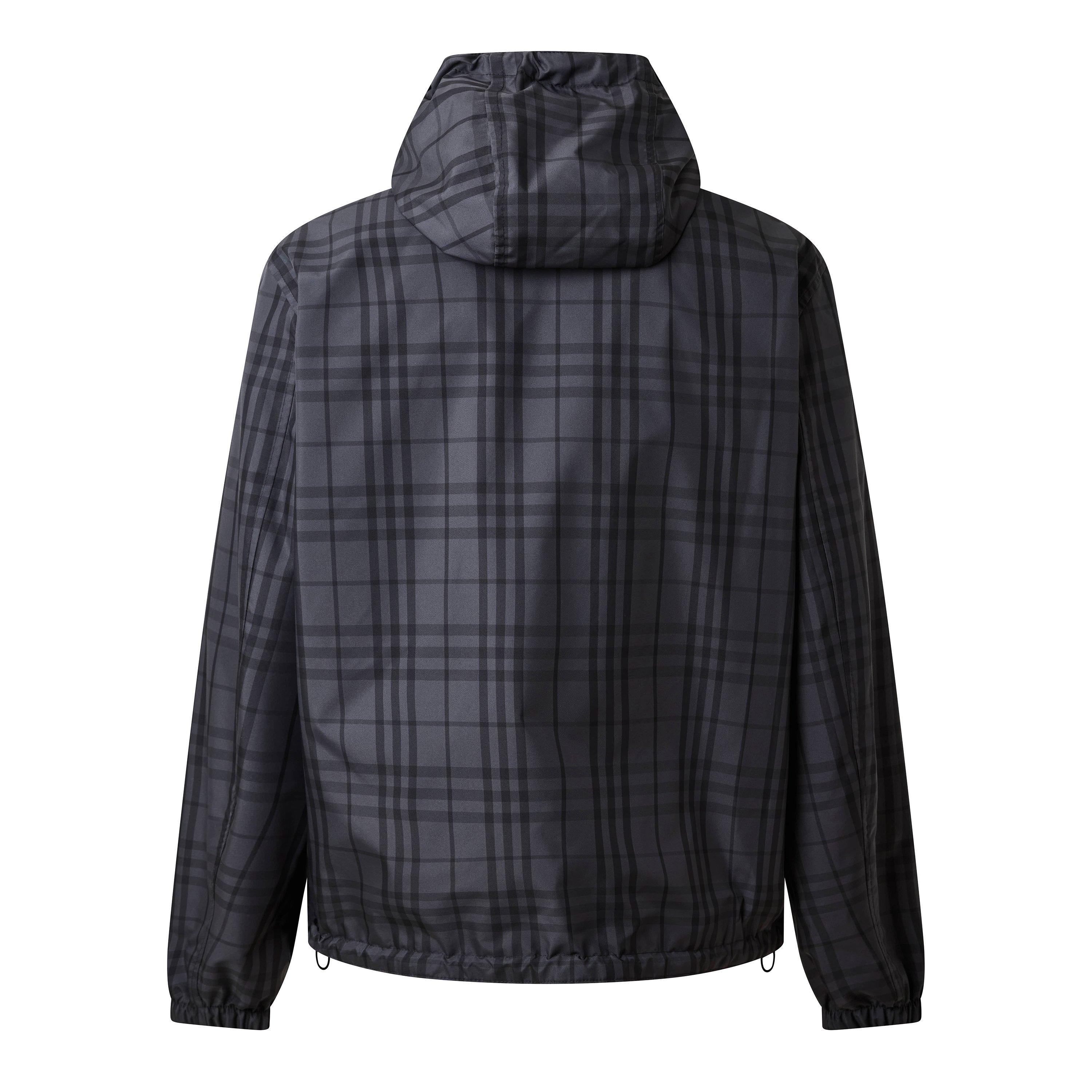 Iron - Burberry - Men's Reversible Check Long Sleeve Windbreaker - 2