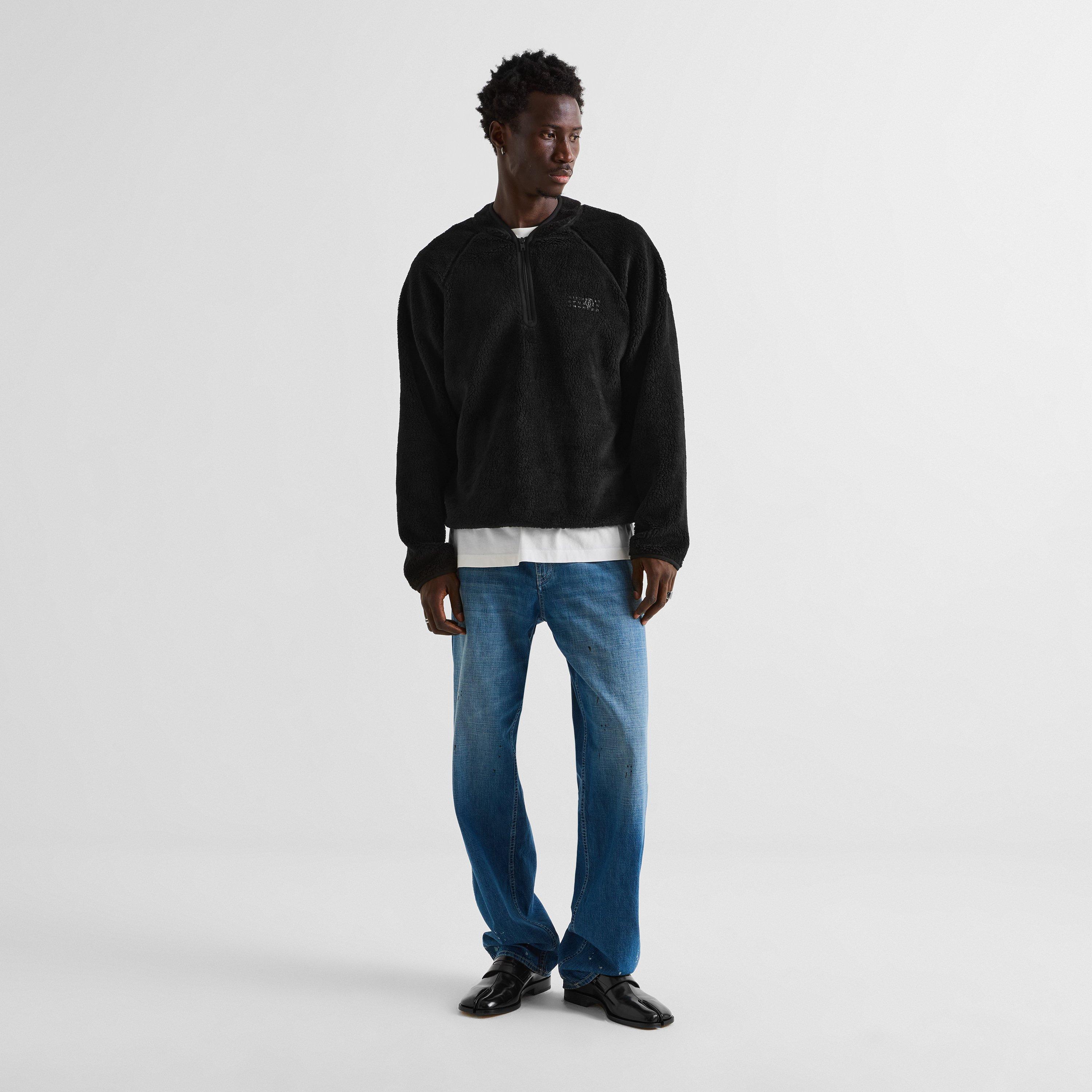 Black - MM6 Maison Margiela - Reversible Teddy Fleece Sweatshirt - 6