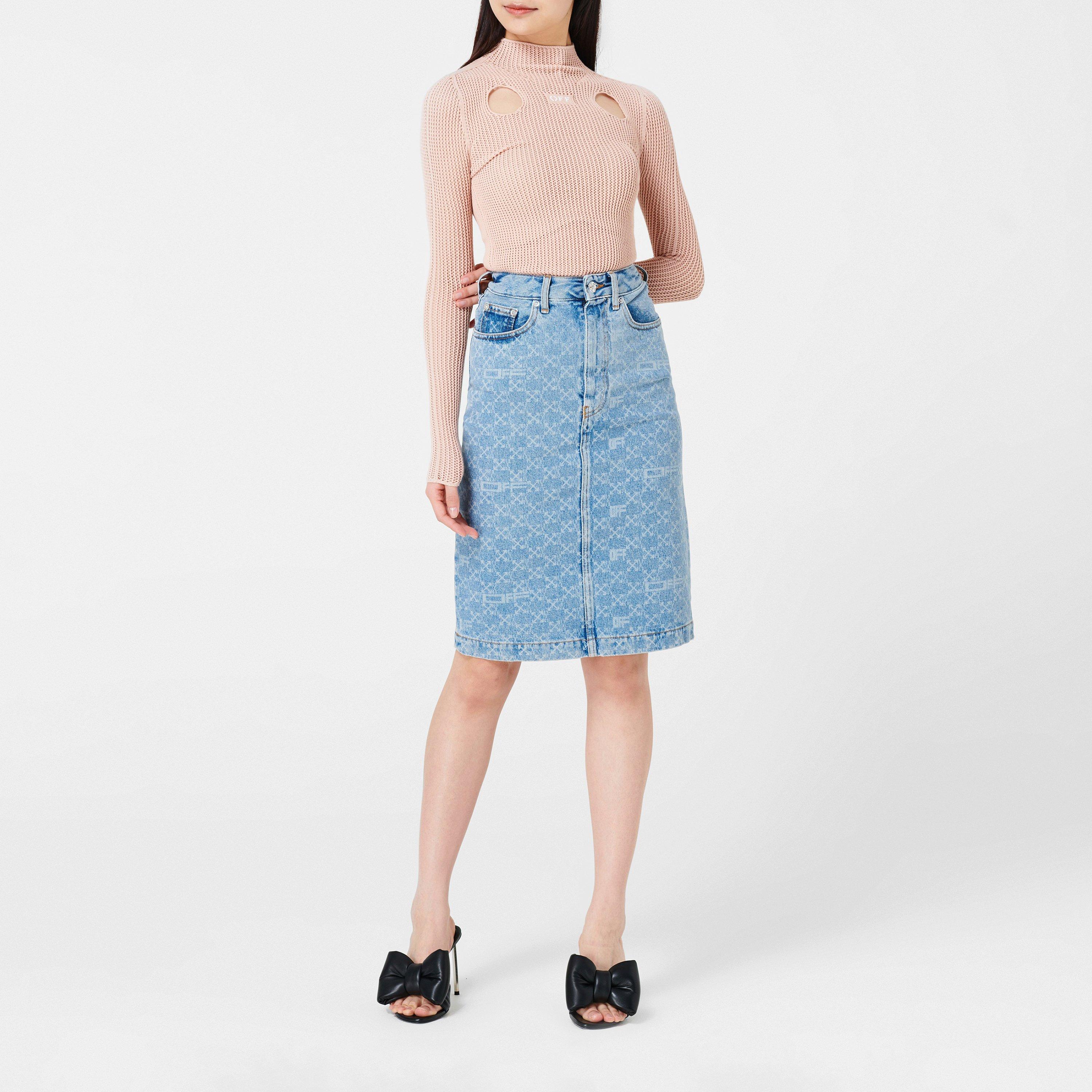 Naakt 3100 - Off White - Women's Holy TS Meteor Knit Top, Knitwear - 4