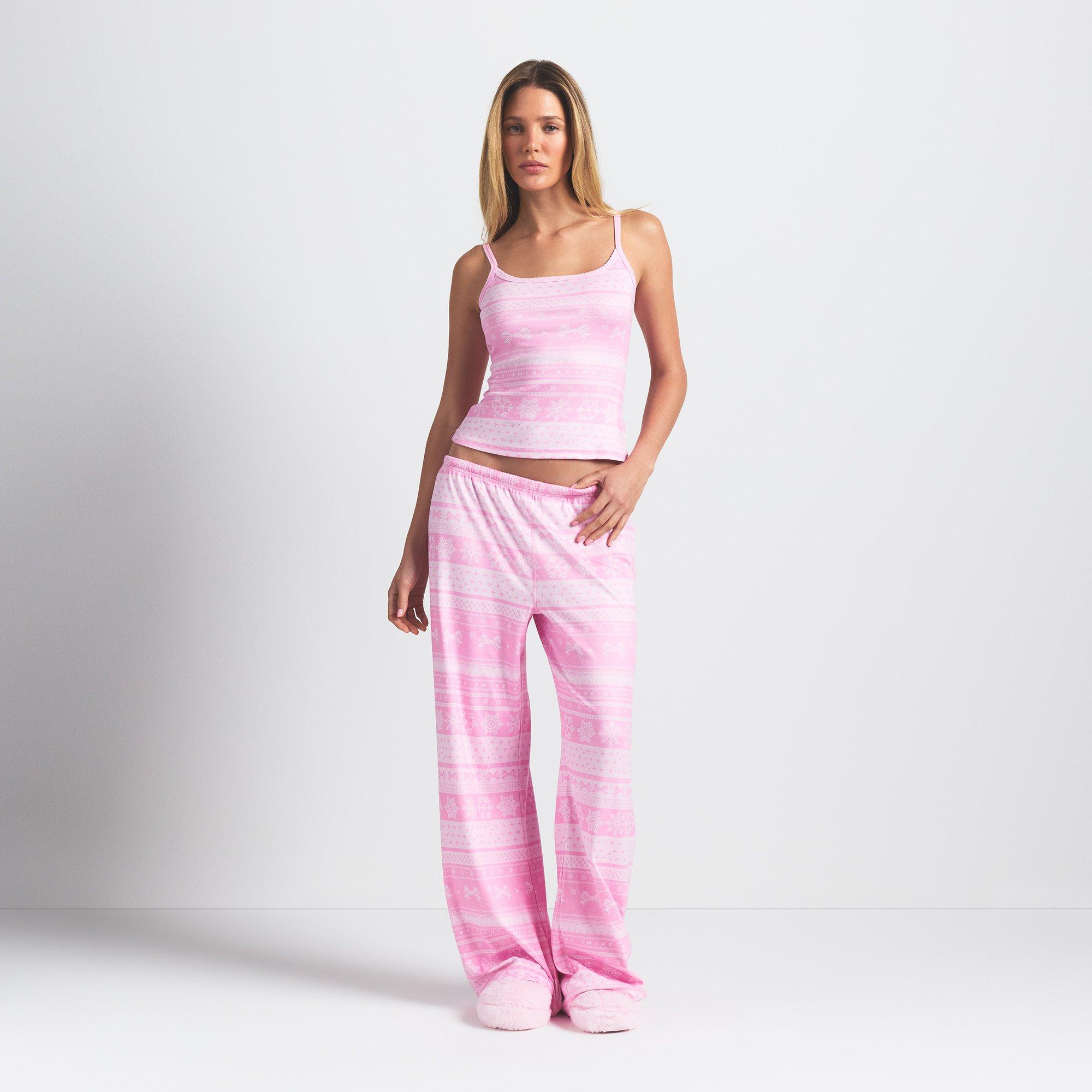 Bubblegum Bow - SKIMS - Womens Logo Plush Pointelle Cami - 5