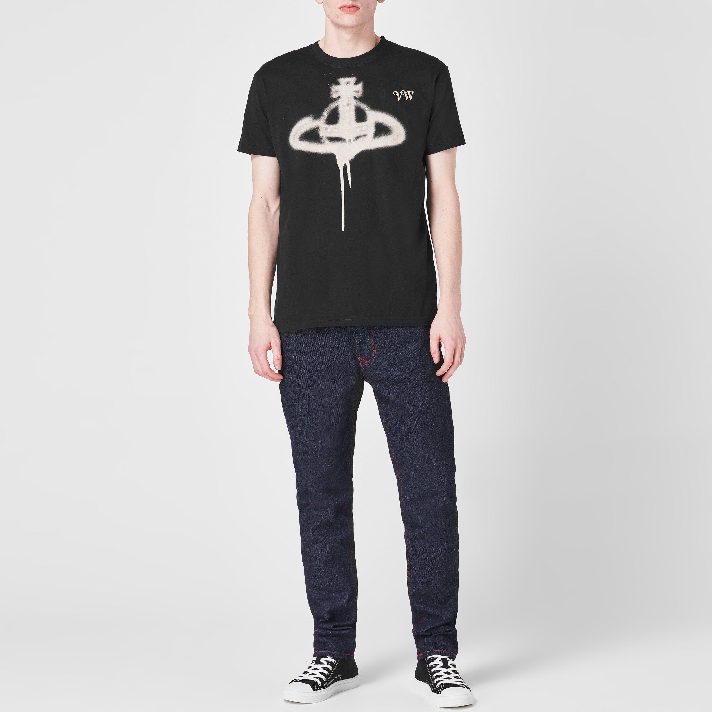 Black - Vivienne Westwood - Spray Orb T Shirt - 2